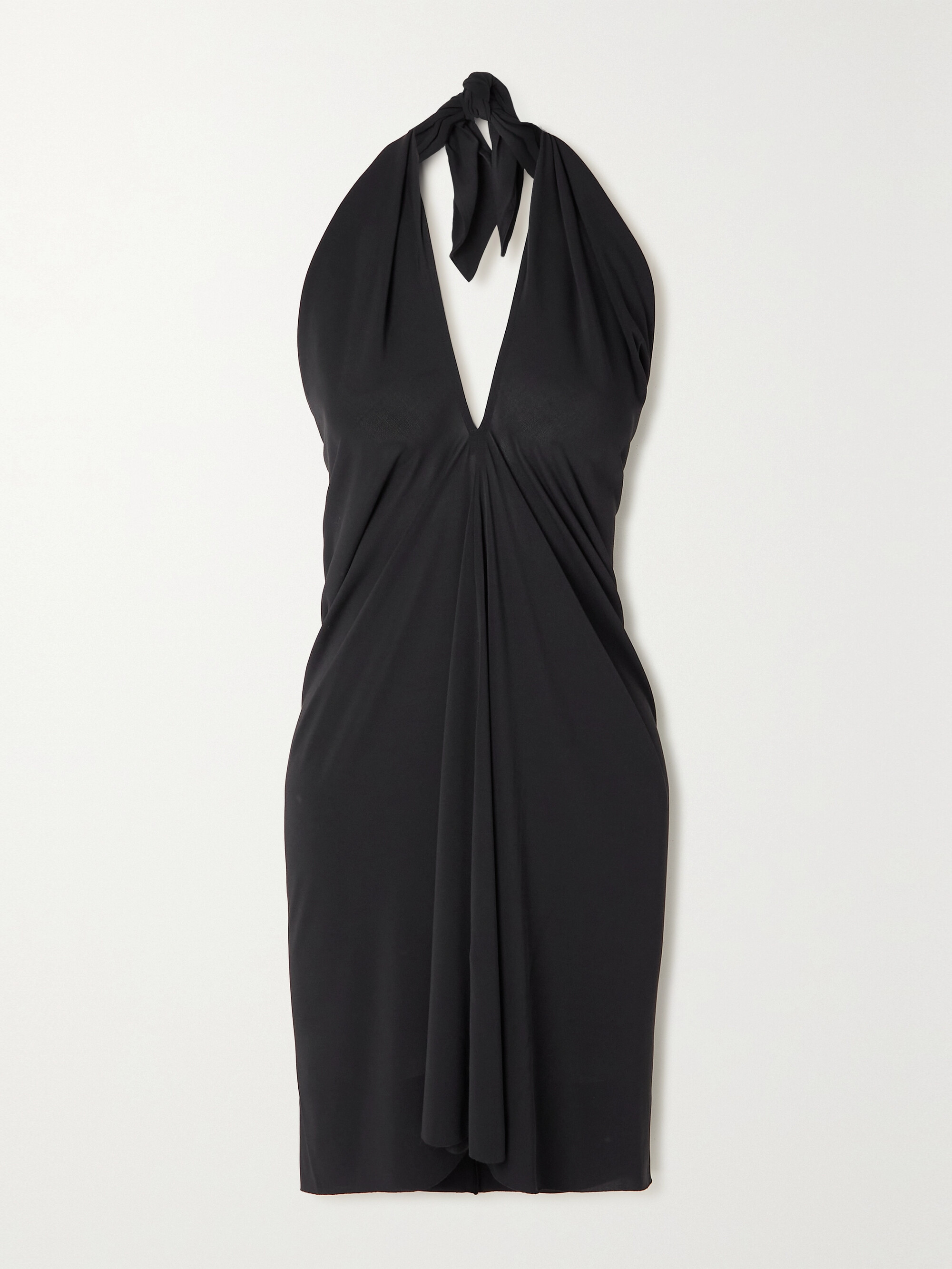 jersey convertible dress MACloth Convertible Wrap Tie Jersey Long Bridesmaid Dress Pink Mermaid Formal Gown Ivory / Above Knee / US6