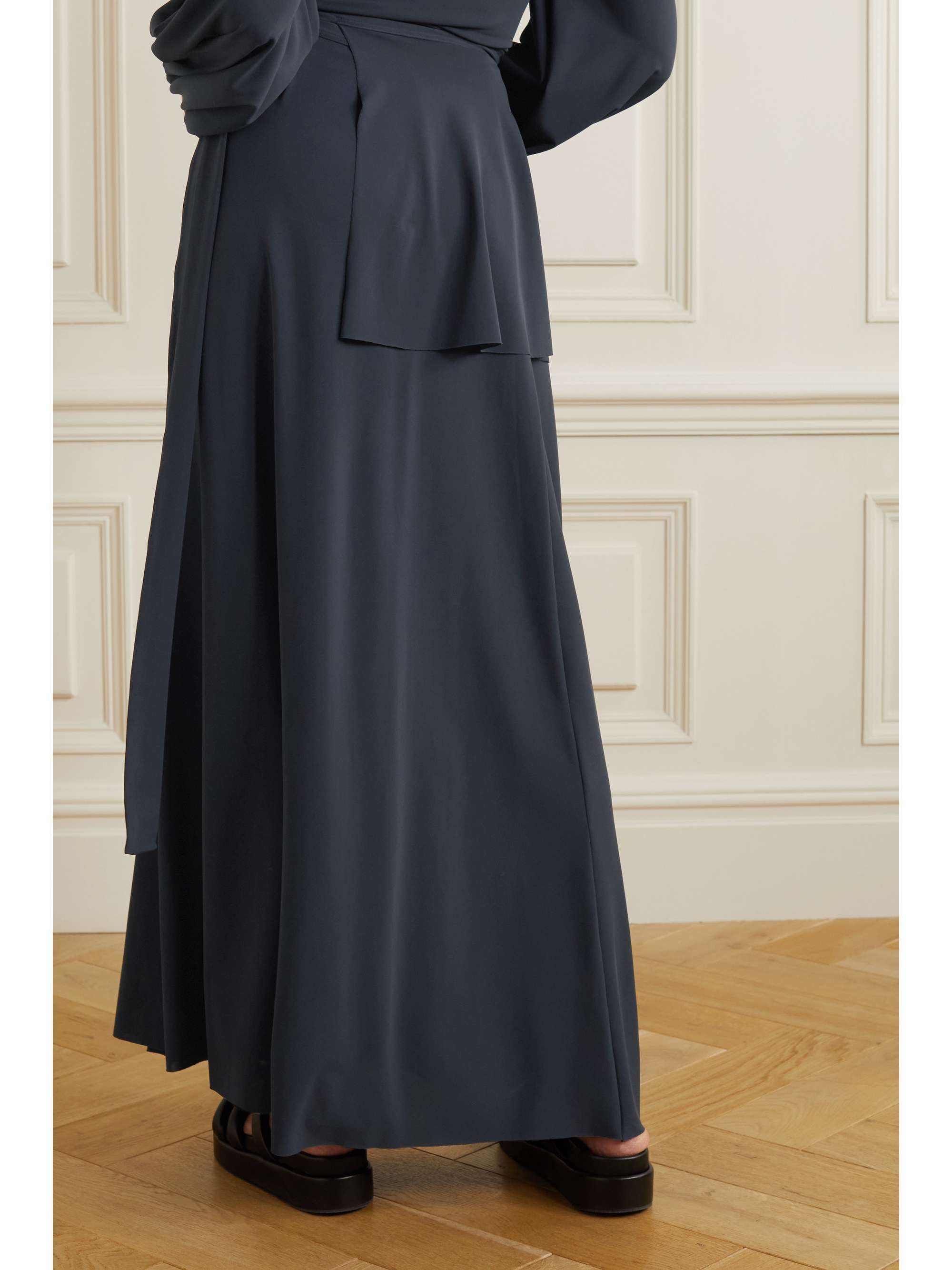 ERES + Maison Rabih Kayrouz Sara Maxi-Wickelrock aus Stretch-Jersey mit Falten