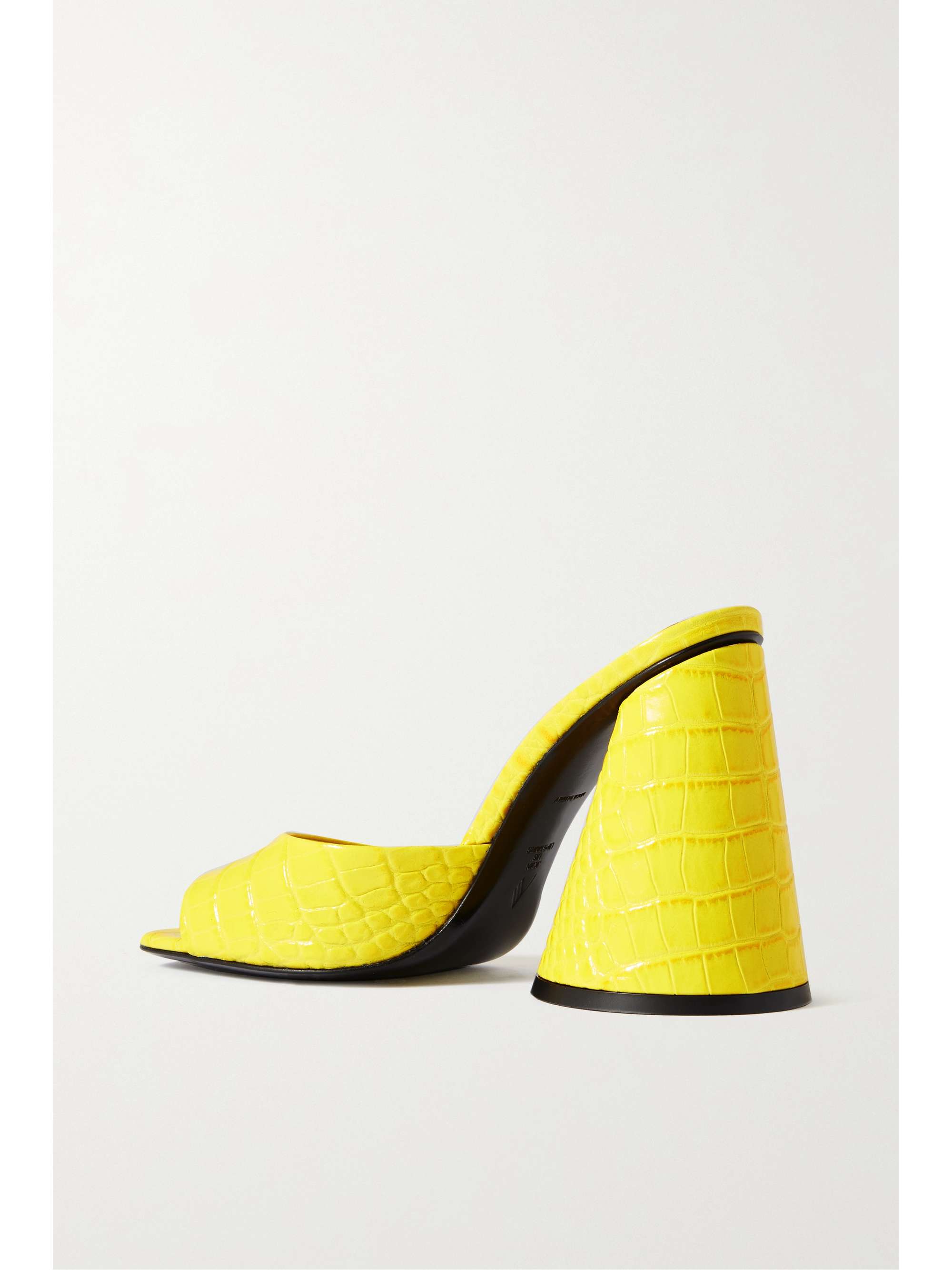 THE ATTICO Luz croc-effect leather mules
