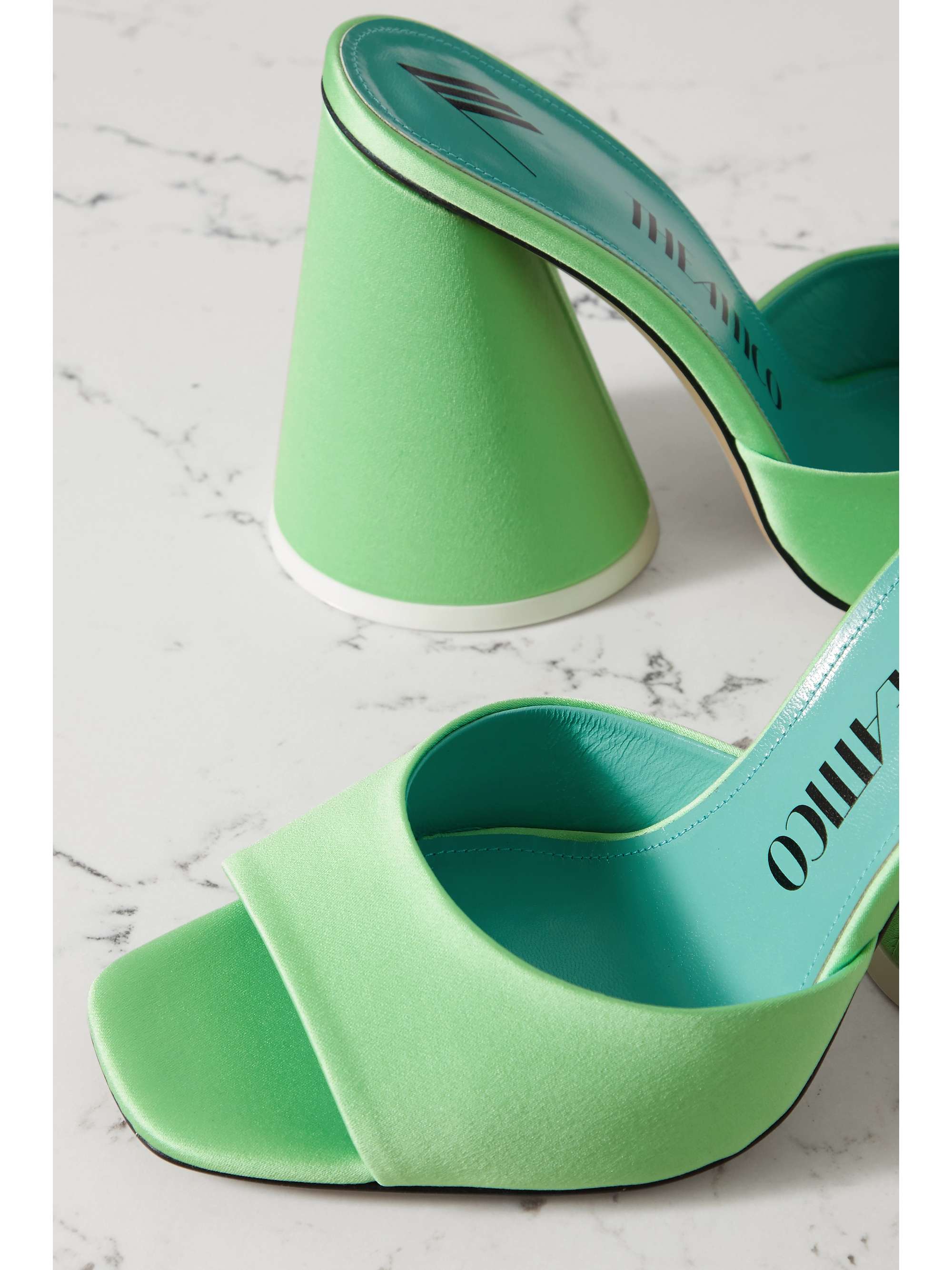 THE ATTICO Luz satin mules