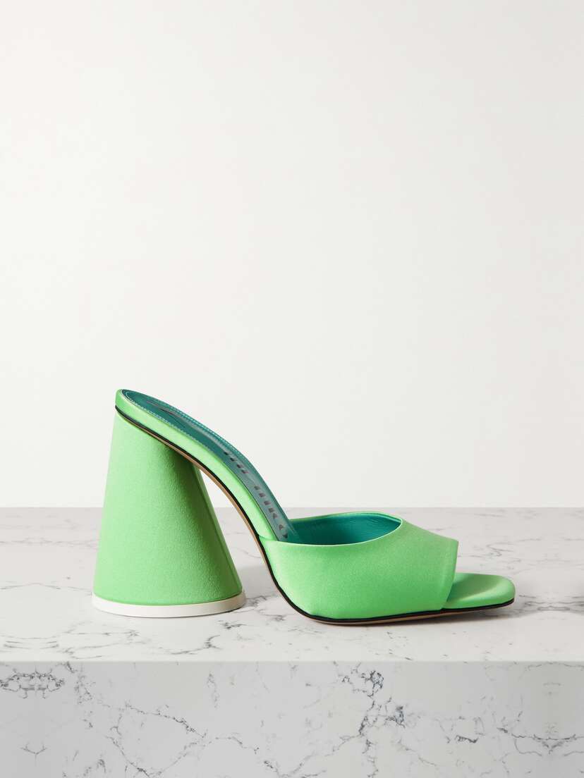 The Attico Luz Satin Mules