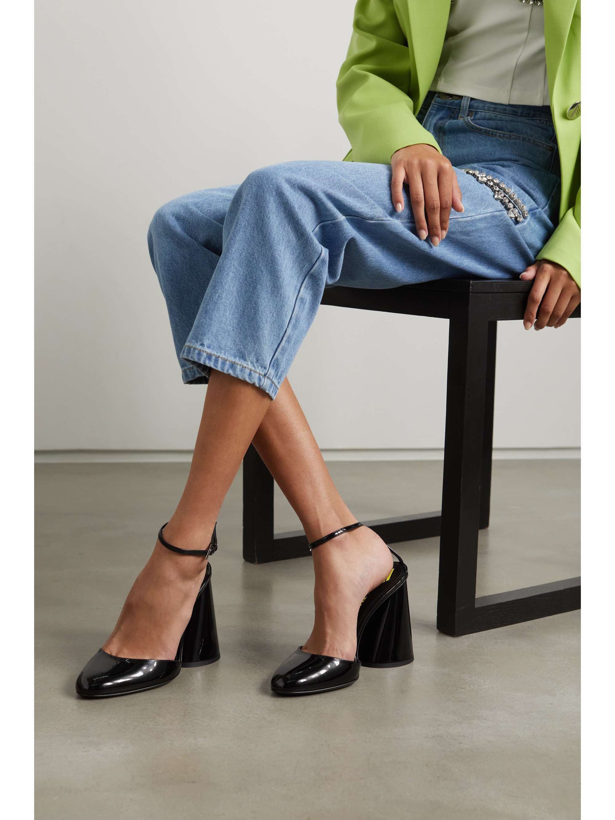 THE ATTICO Luz patent-leather pumps