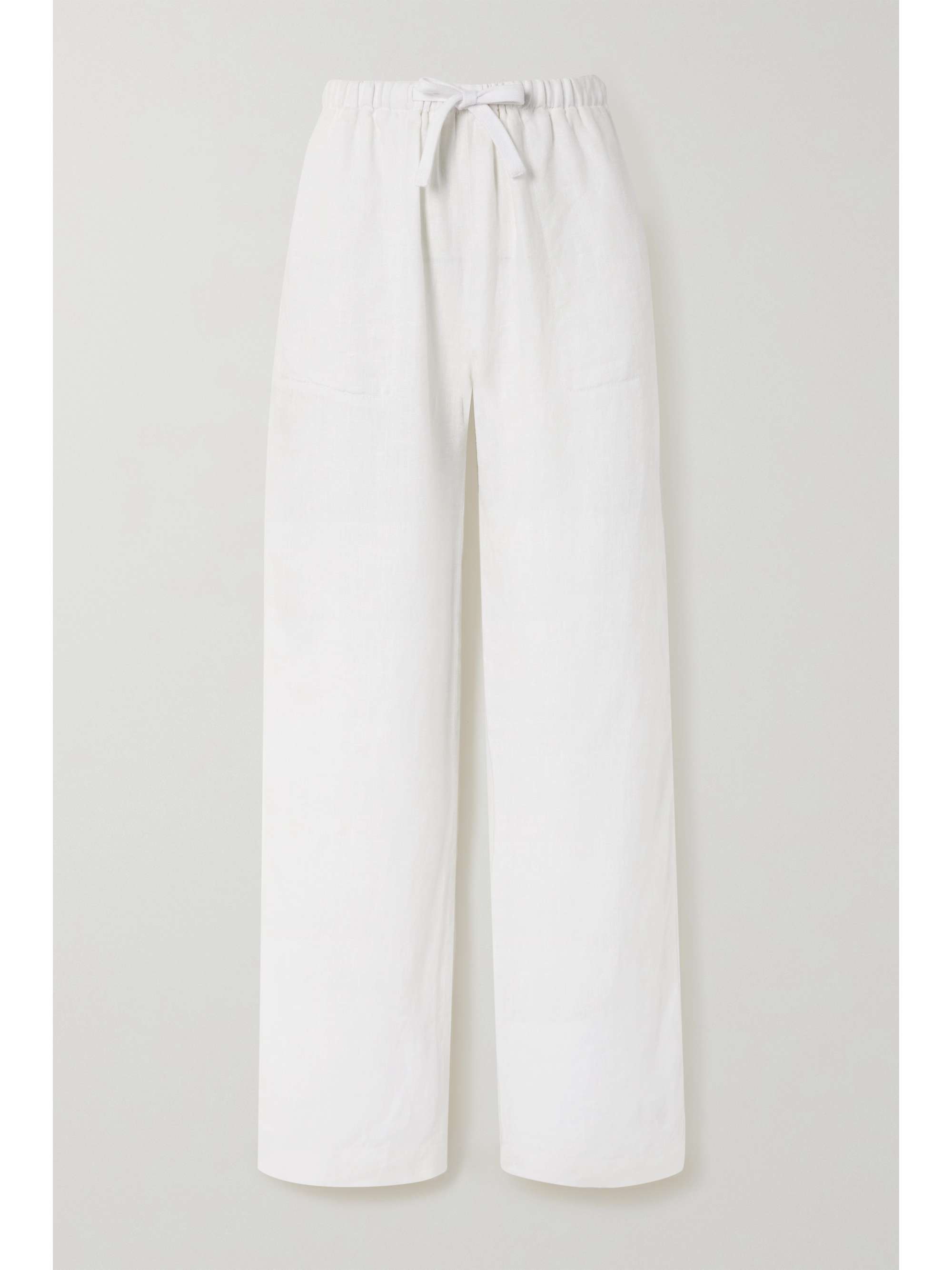 White Wide-leg hemp pants | VINCE | NET 