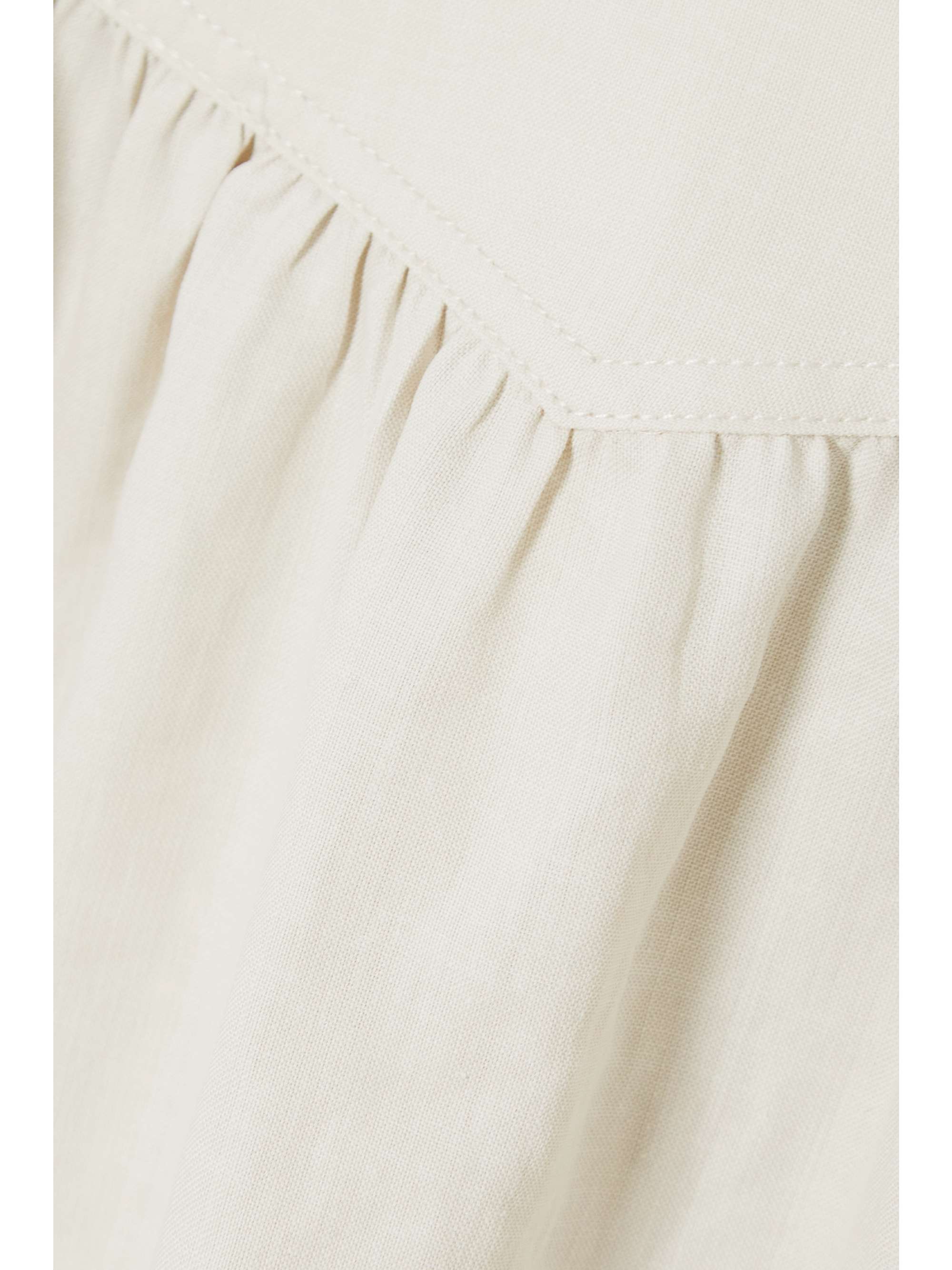 CEFINN Lyla gathered canvas midi skirt