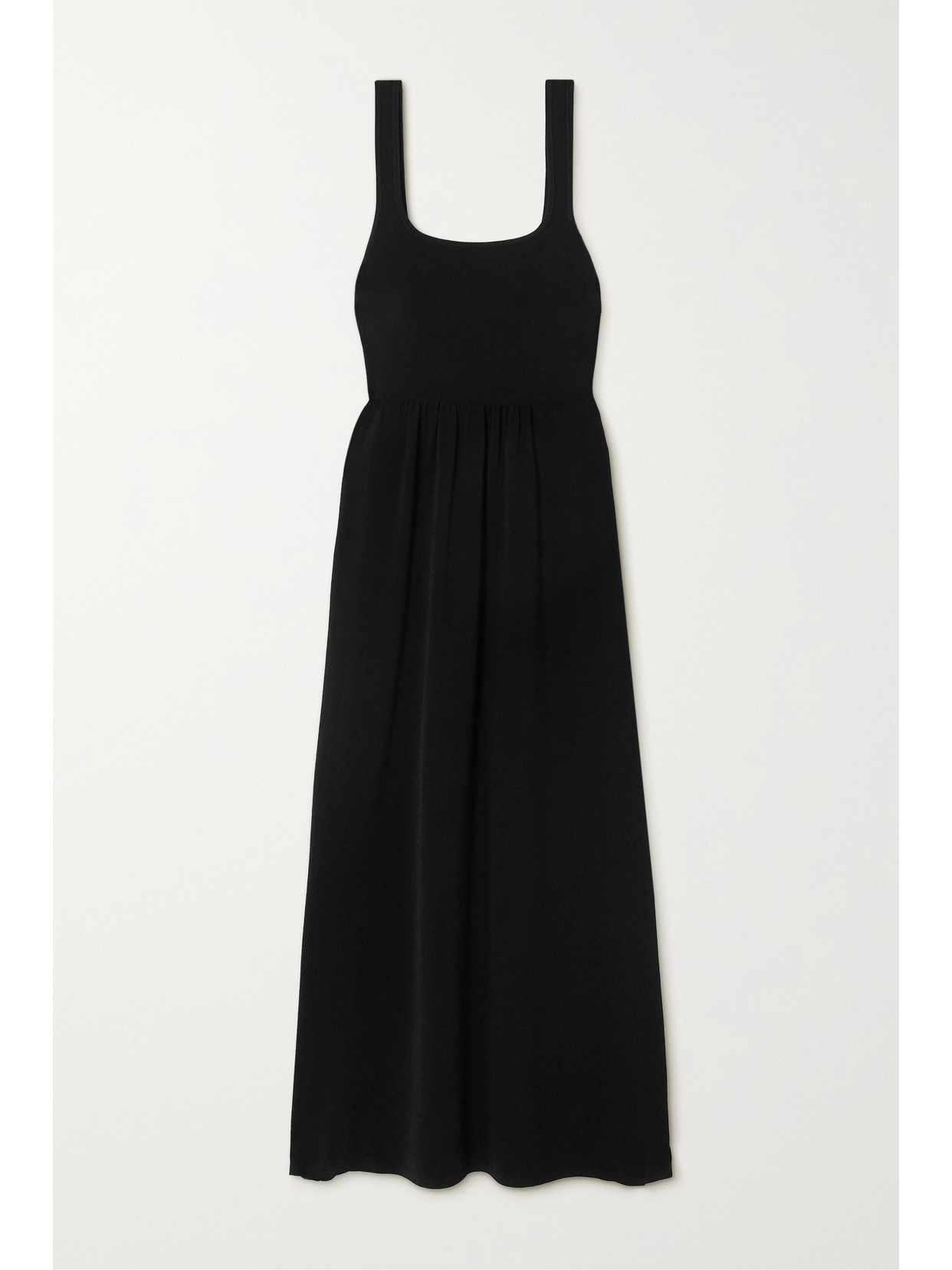 Matteau + Net Sustain Stretch-knit Maxi Dress In Black