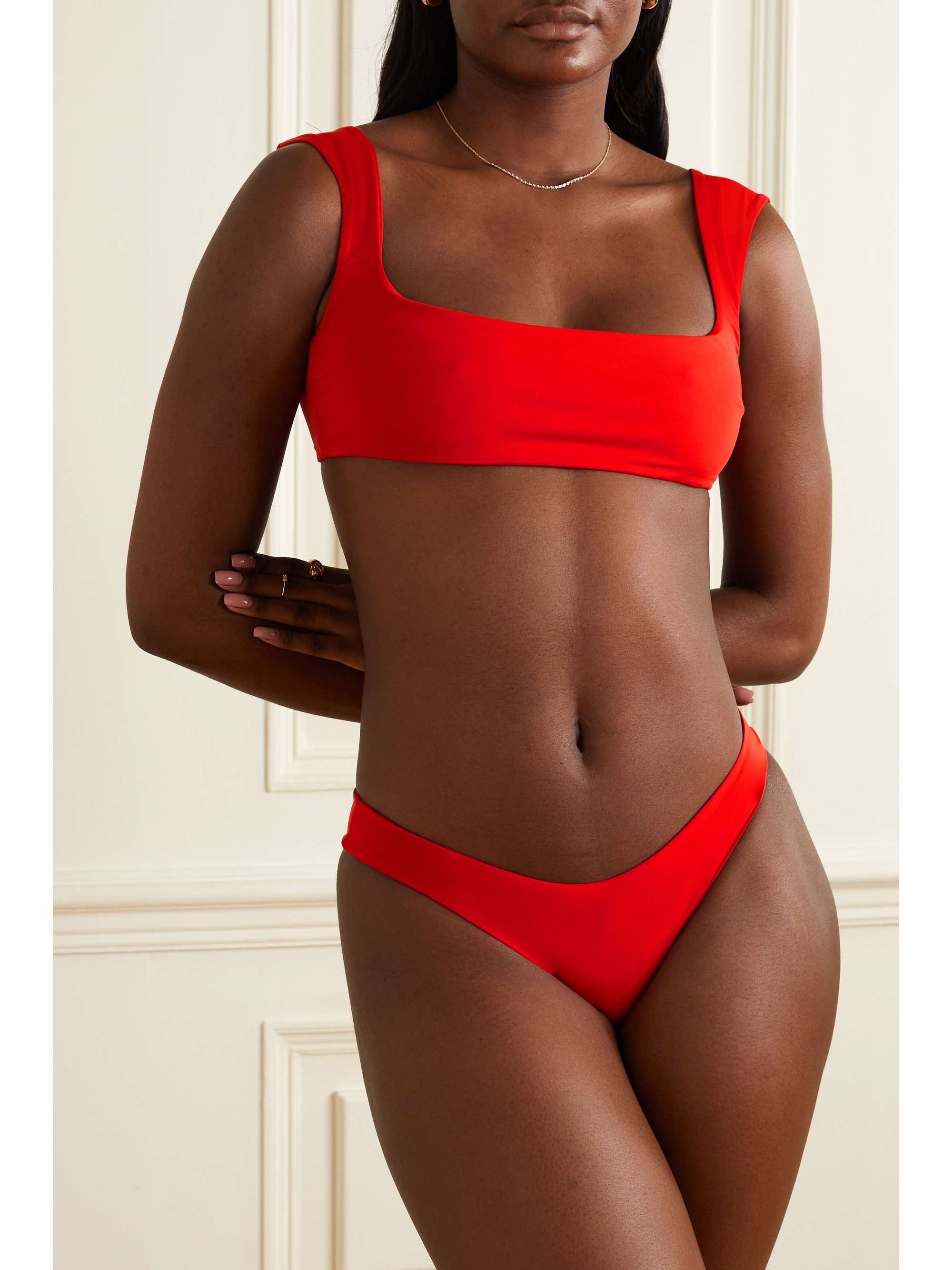HAIGHT Basic stretch-crepe bikini briefs
