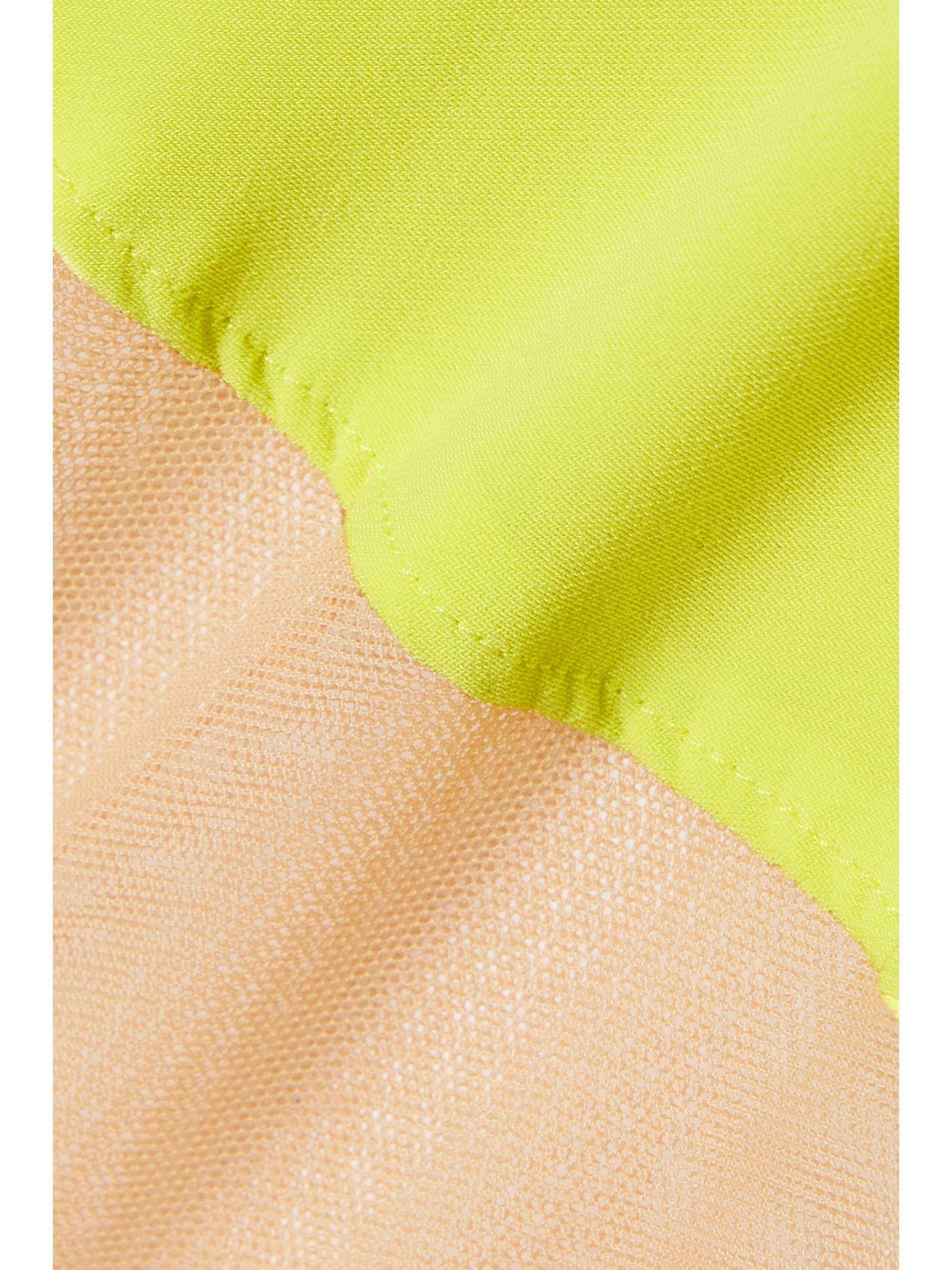NORMA KAMALI Mio one-shoulder mesh-paneled swimsuit