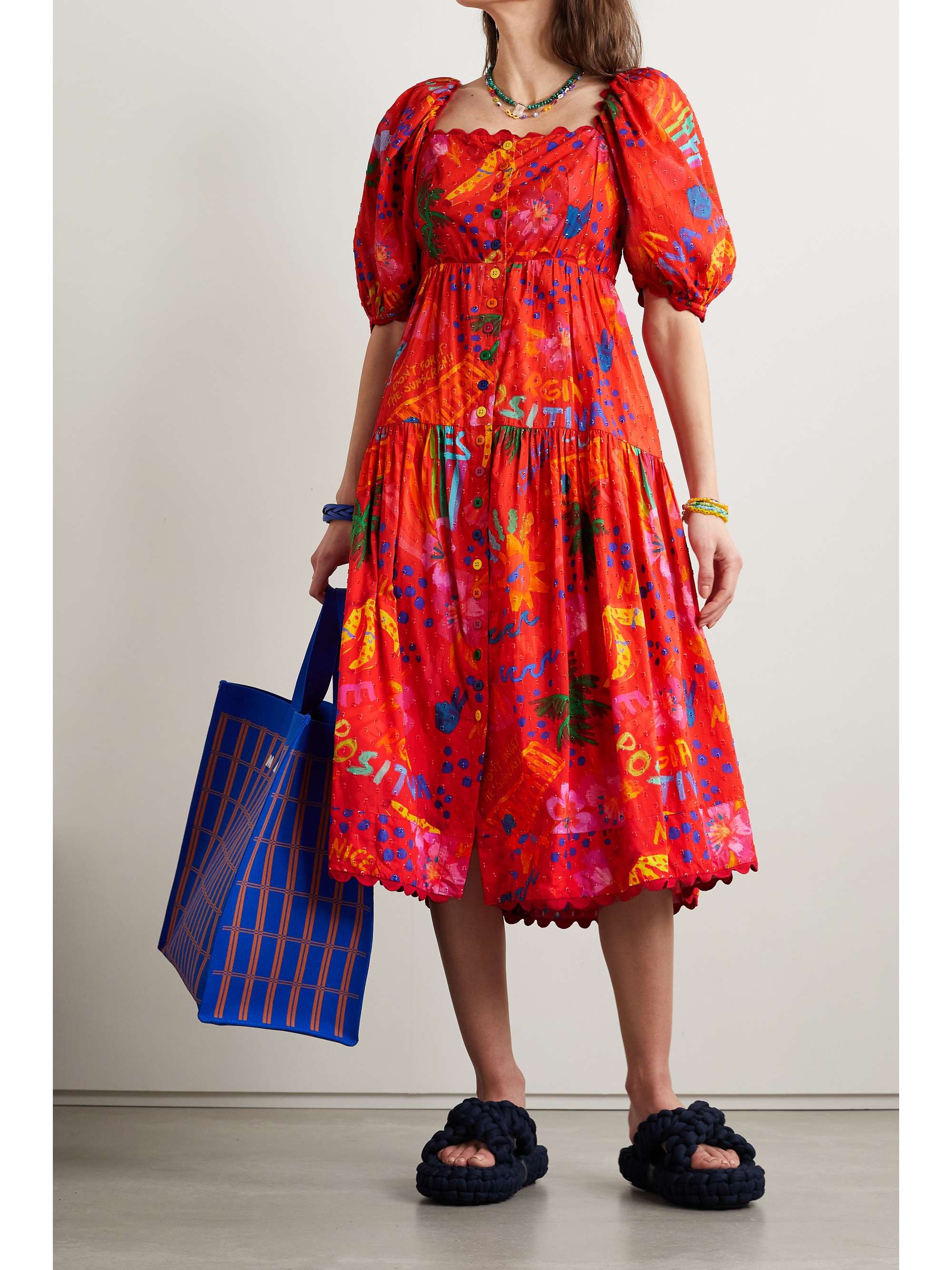 midi colorful dress