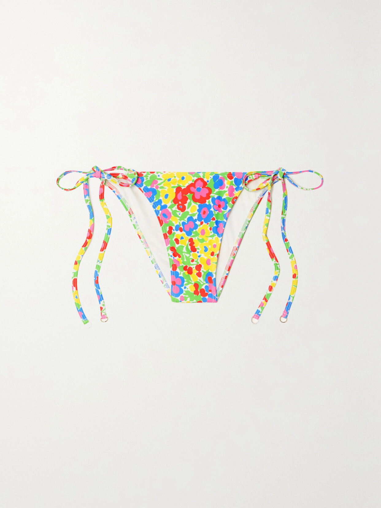 Faithfull The Brand - Leo Floral-print Recycled Bikini Briefs - Red image