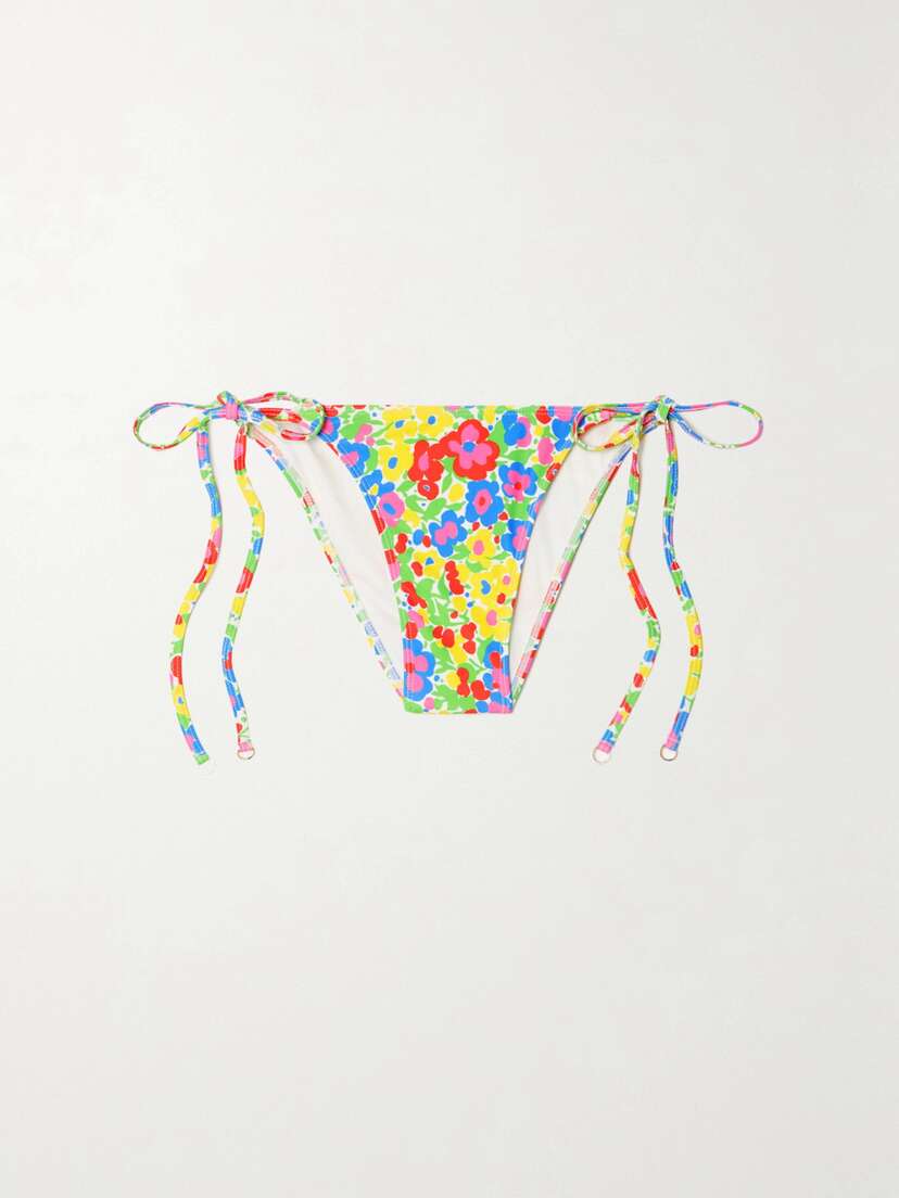 Faithfull Leo Floral-print Recycled Bikini Briefs