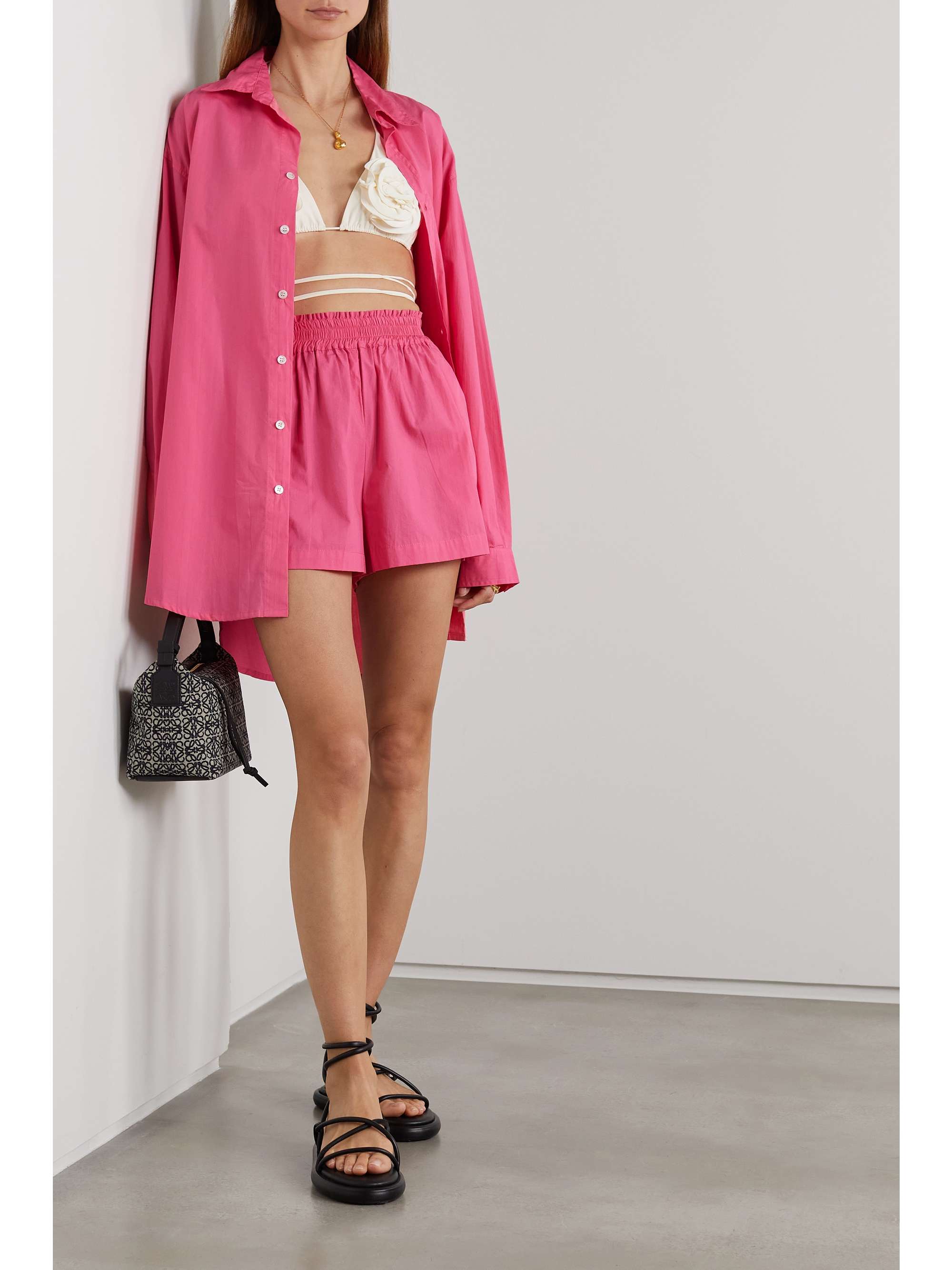 FAITHFULL THE BRAND Vega cotton-poplin shirt dress