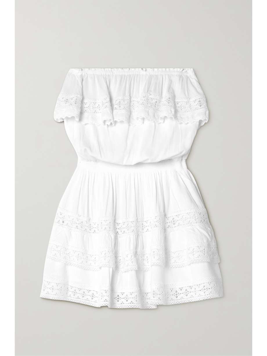 Poplin Mini Dress White
