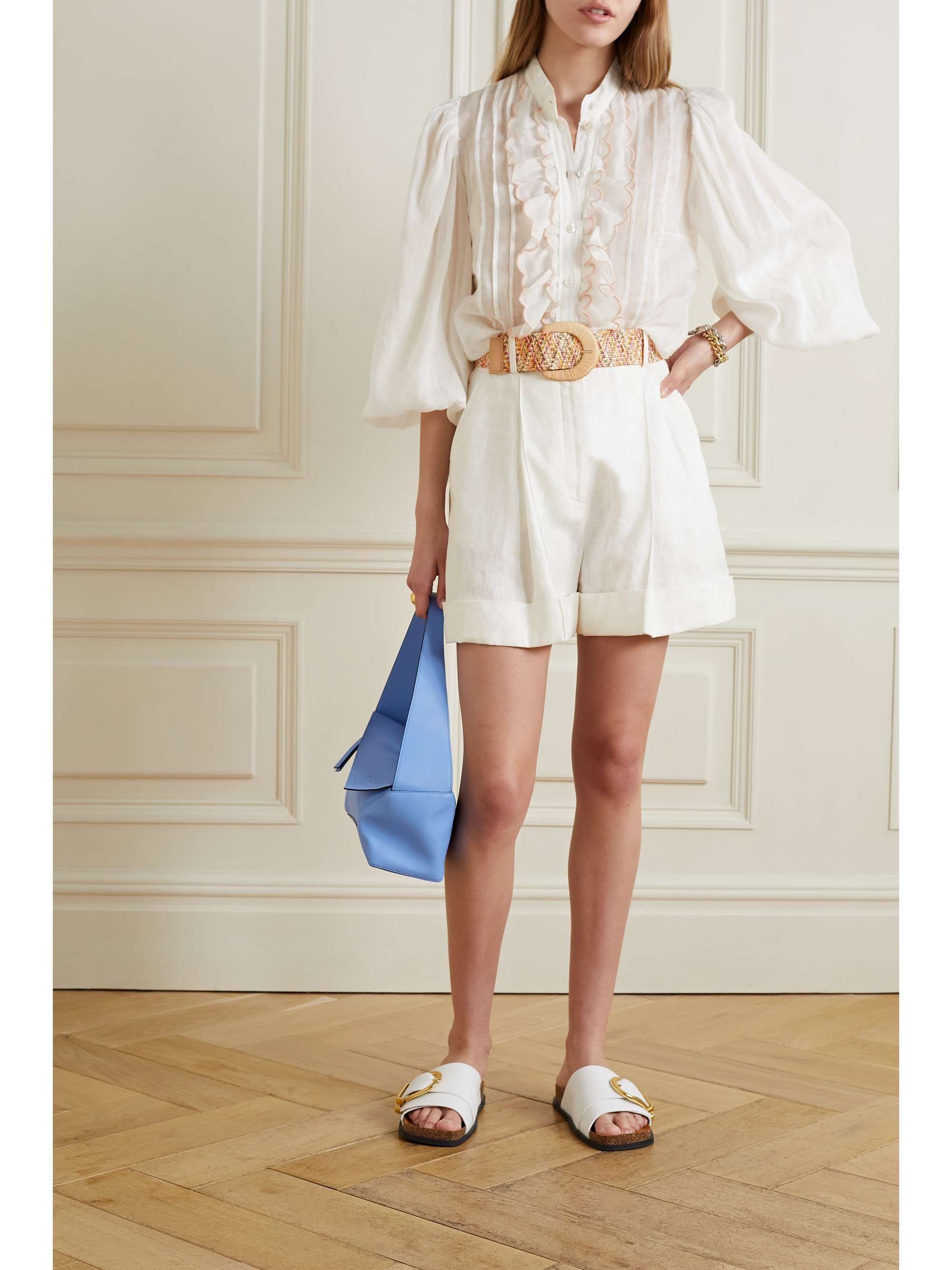zimmermann shorts white