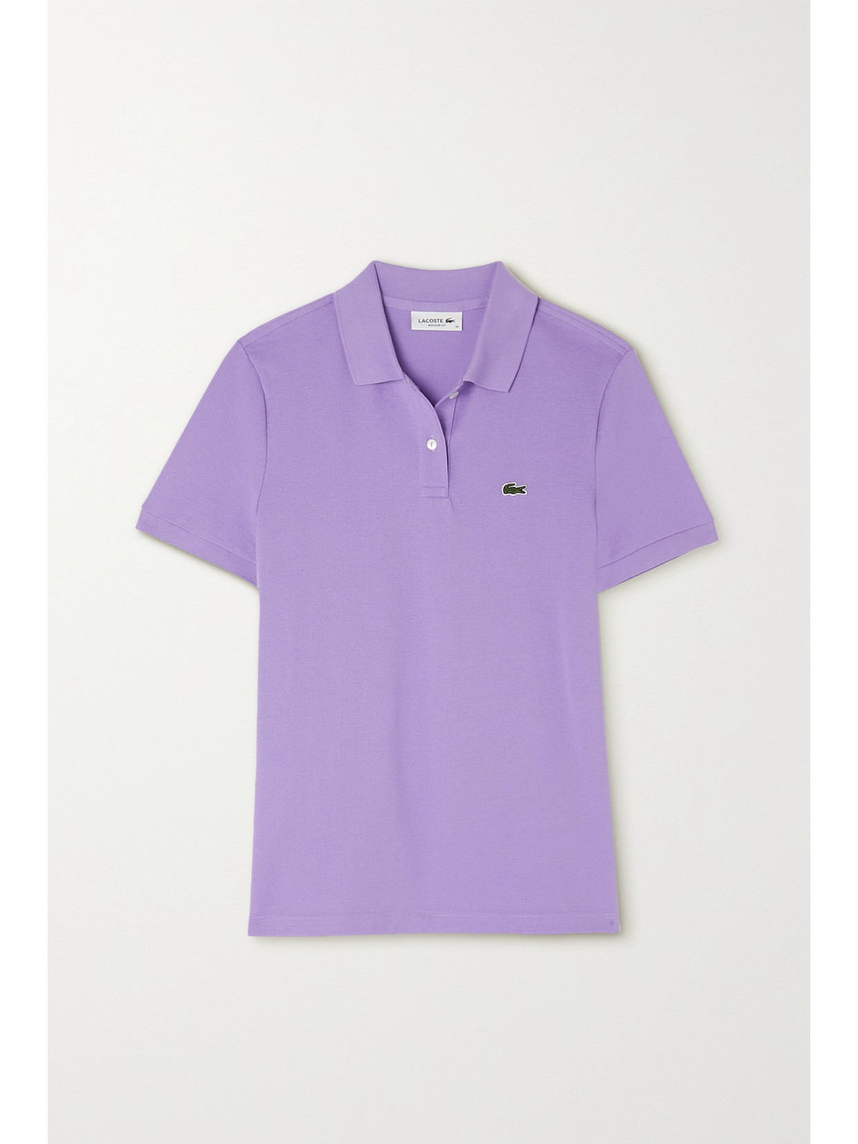 Lacoste - Appliquéd Cotton-piqué Polo Shirt - Purple