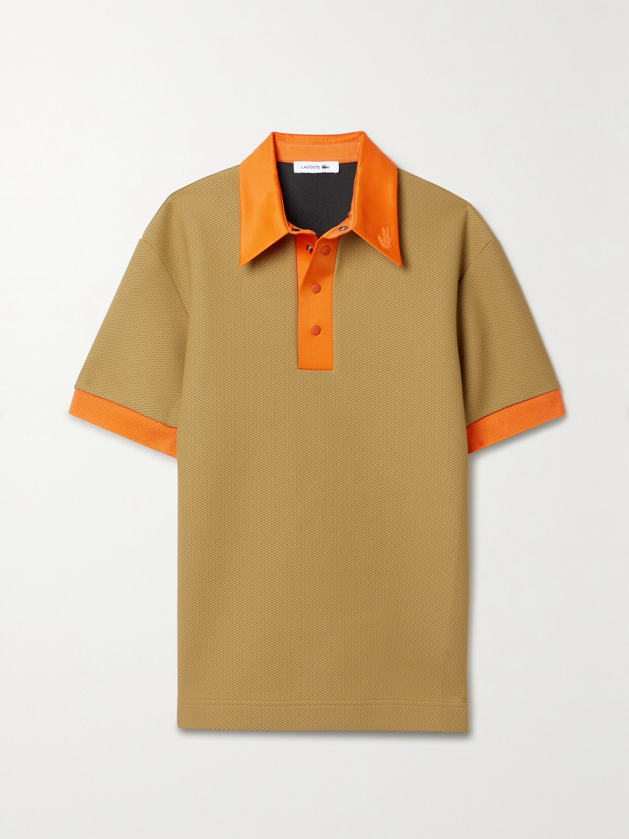 Lacoste - Mesh Polo Shirt - Brown
