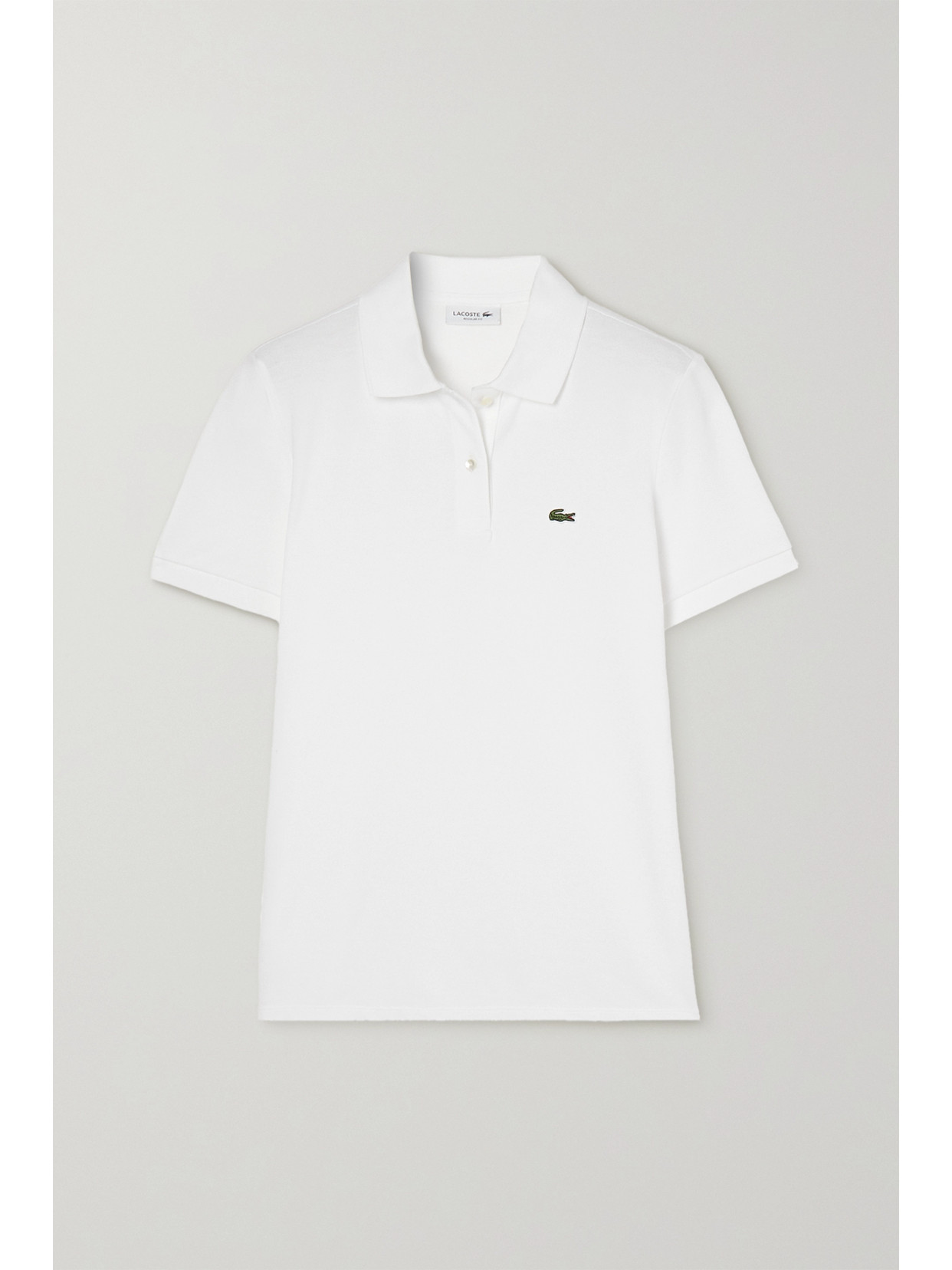 Lacoste - Appliquéd Cotton-piqué Golf Polo Top - White