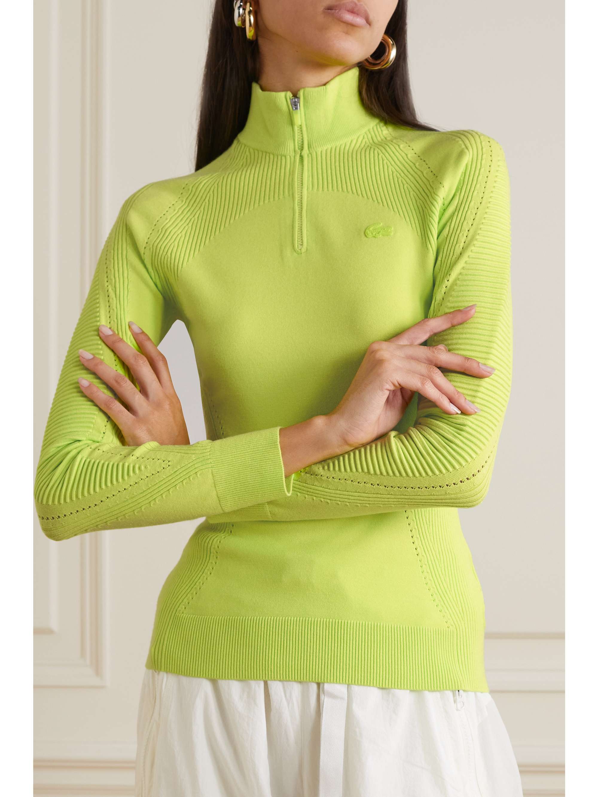 LACOSTE Core Active stretchjersey sweater NETAPORTER
