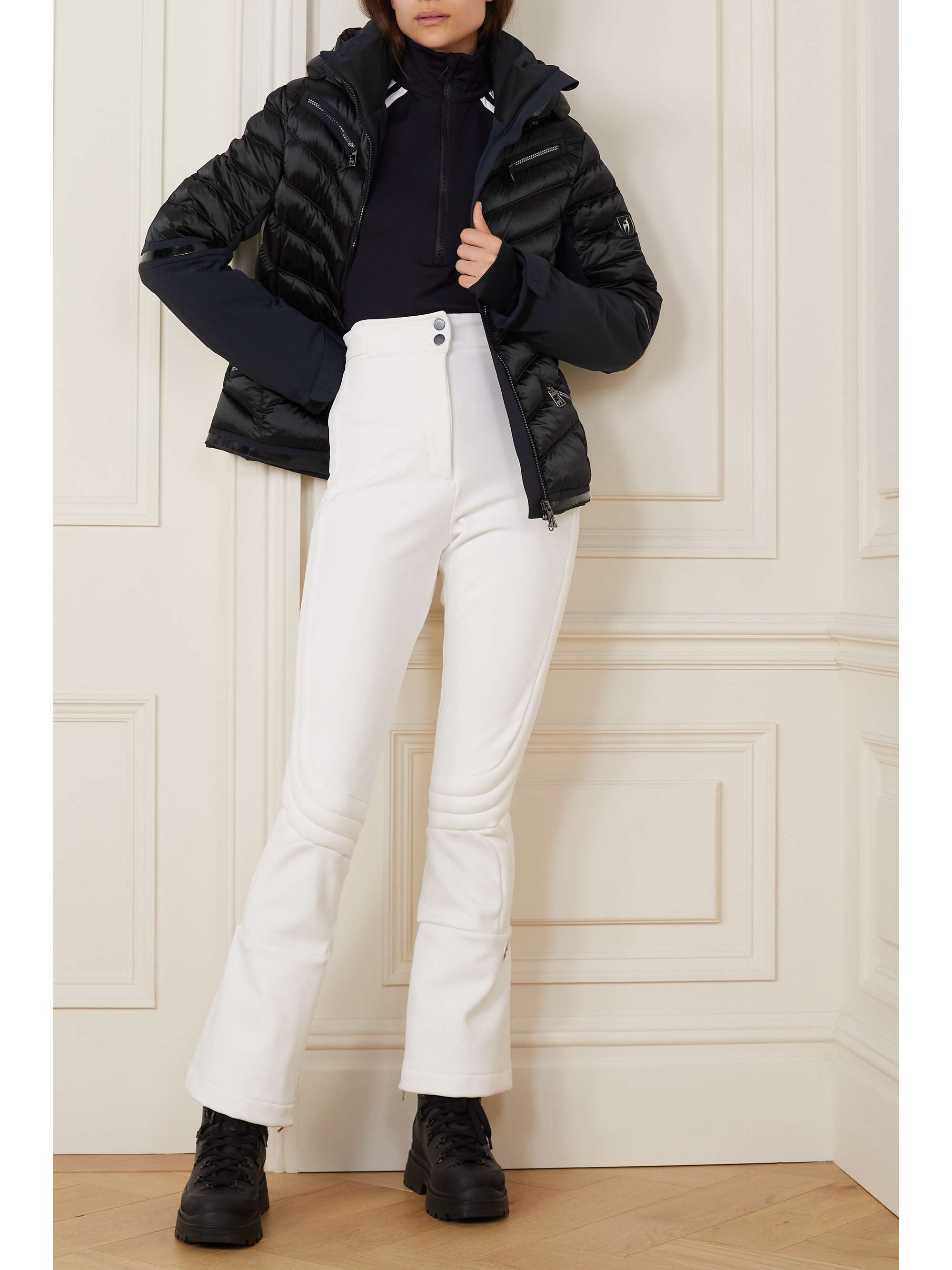 TONI SAILER Annie hooded panelled quilted ski jacket | NET-A-PORTER