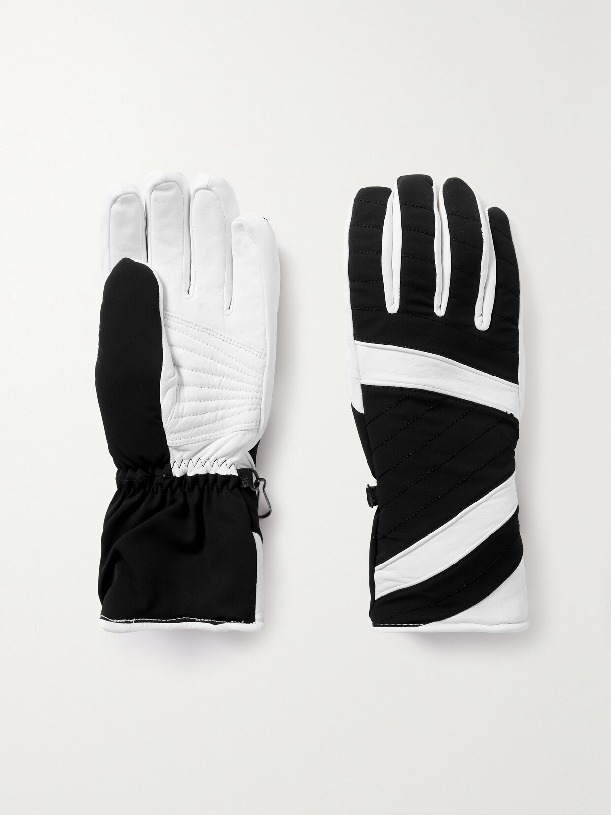 Toni Sailer Alek Paneled Shell And Leather Ski Gloves In Black ModeSens