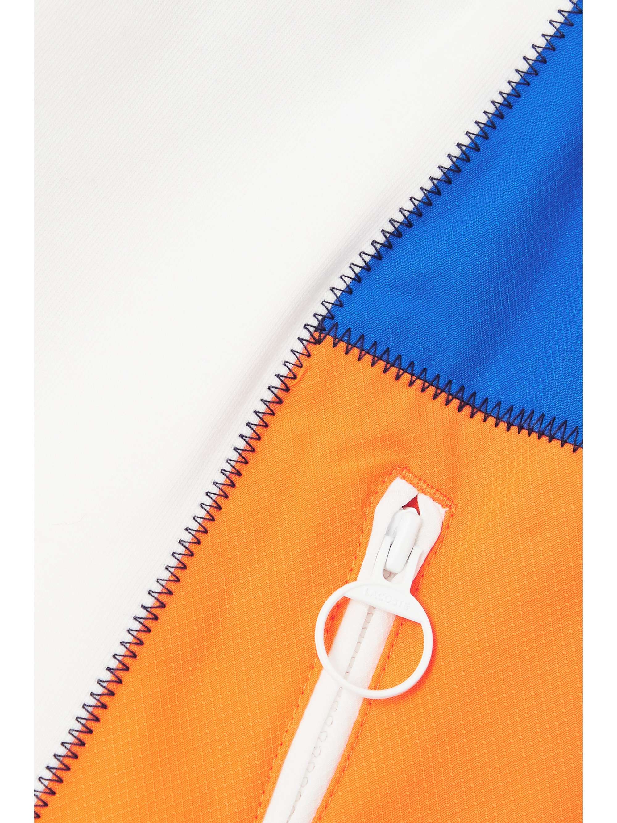 LACOSTE Color-block ripstop-paneled cotton-blend jersey track pants