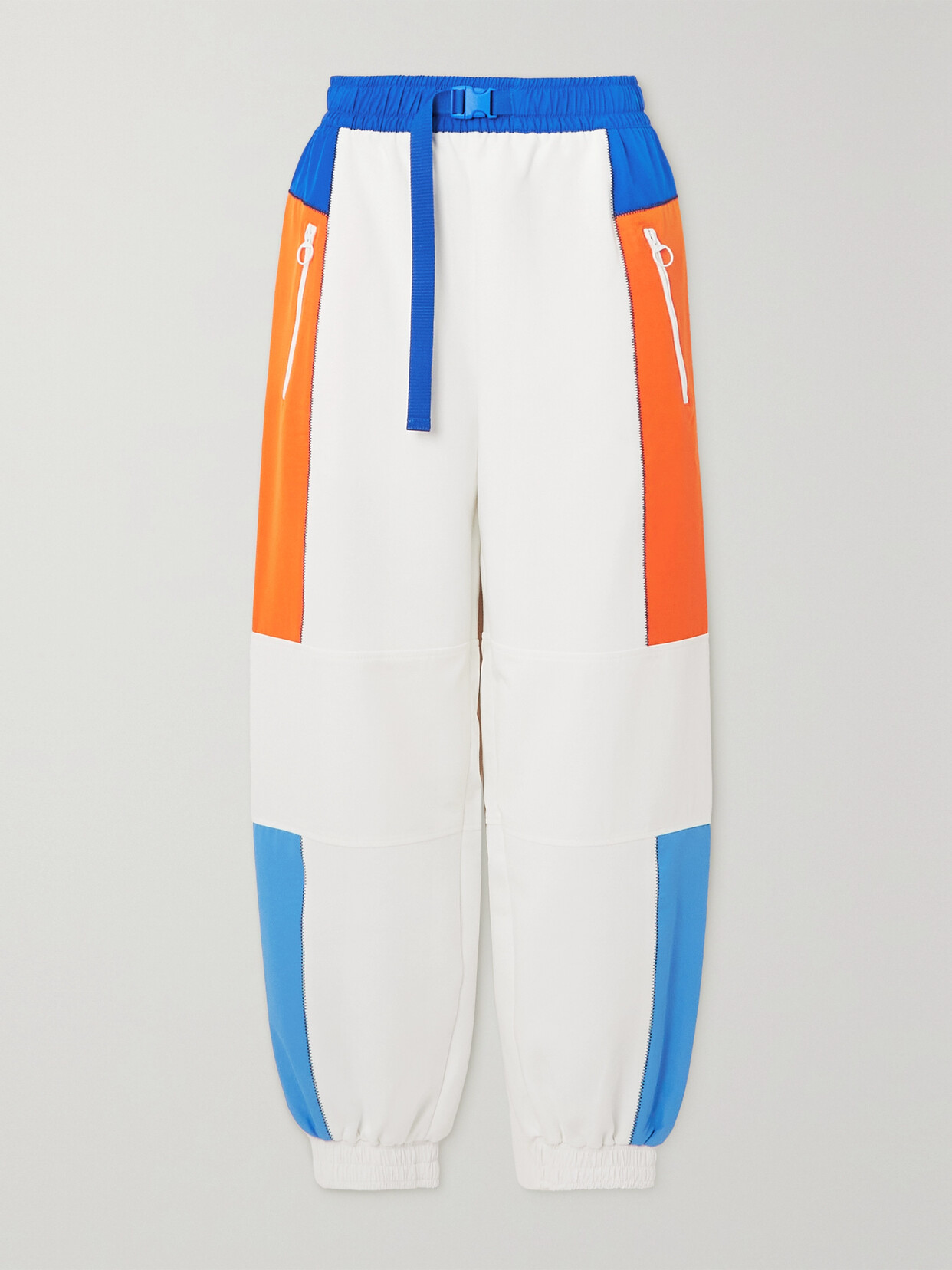 Lacoste - Color-block Ripstop-paneled Cotton-blend Jersey Track Pants - White