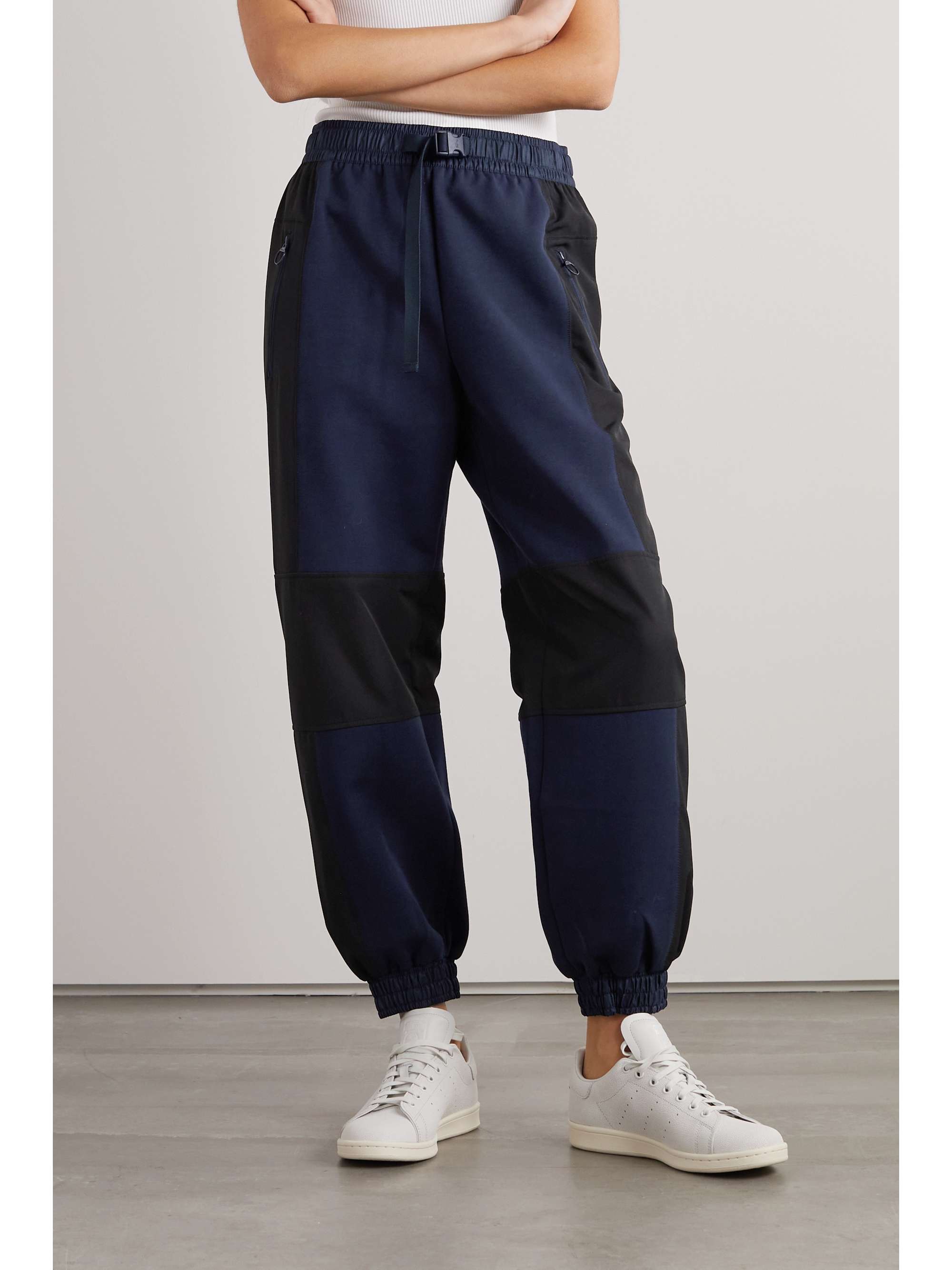 LACOSTE Ripstop-paneled cotton-blend jersey track pants