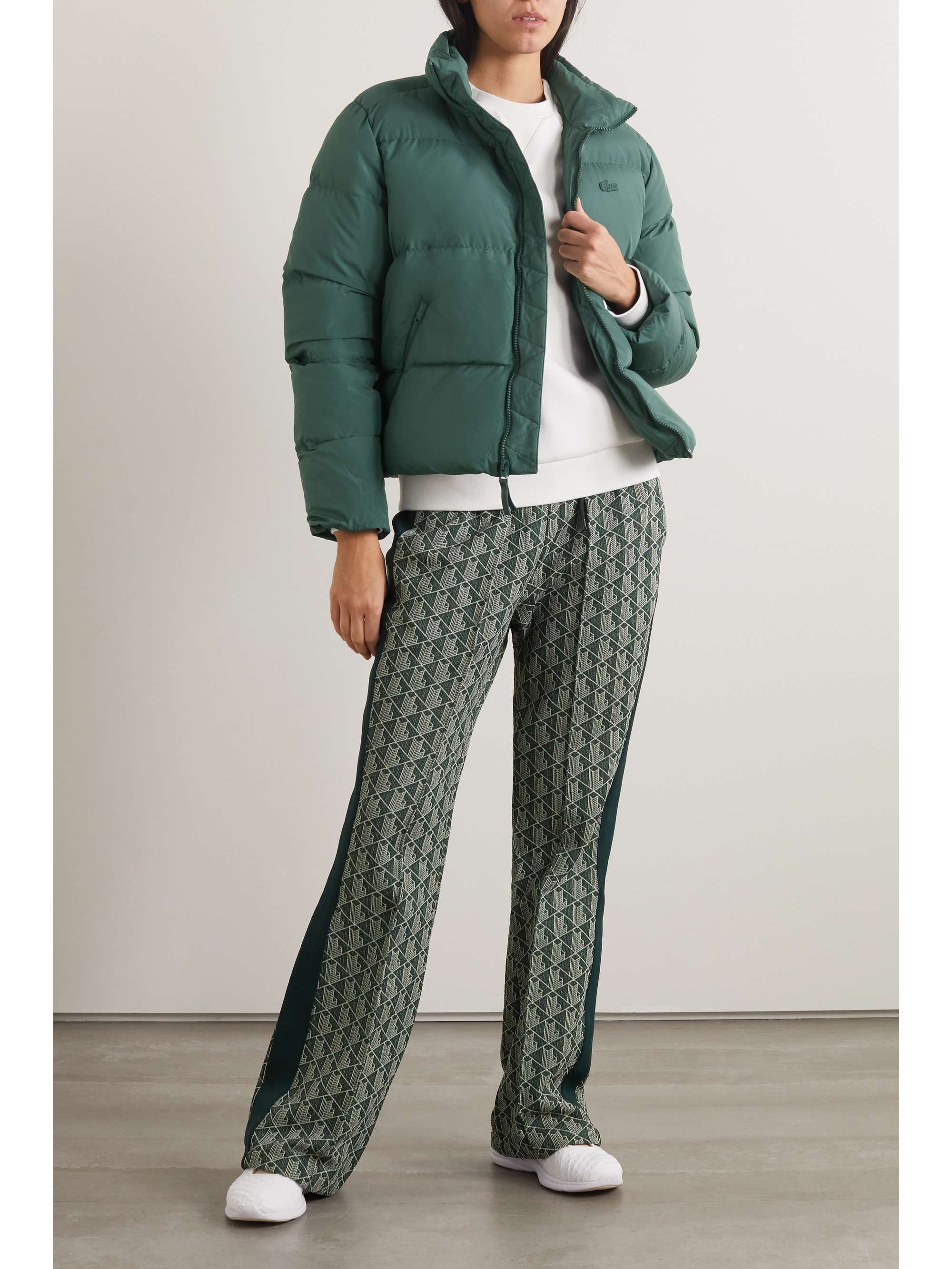 LACOSTE Core Active quilted shell jacket
