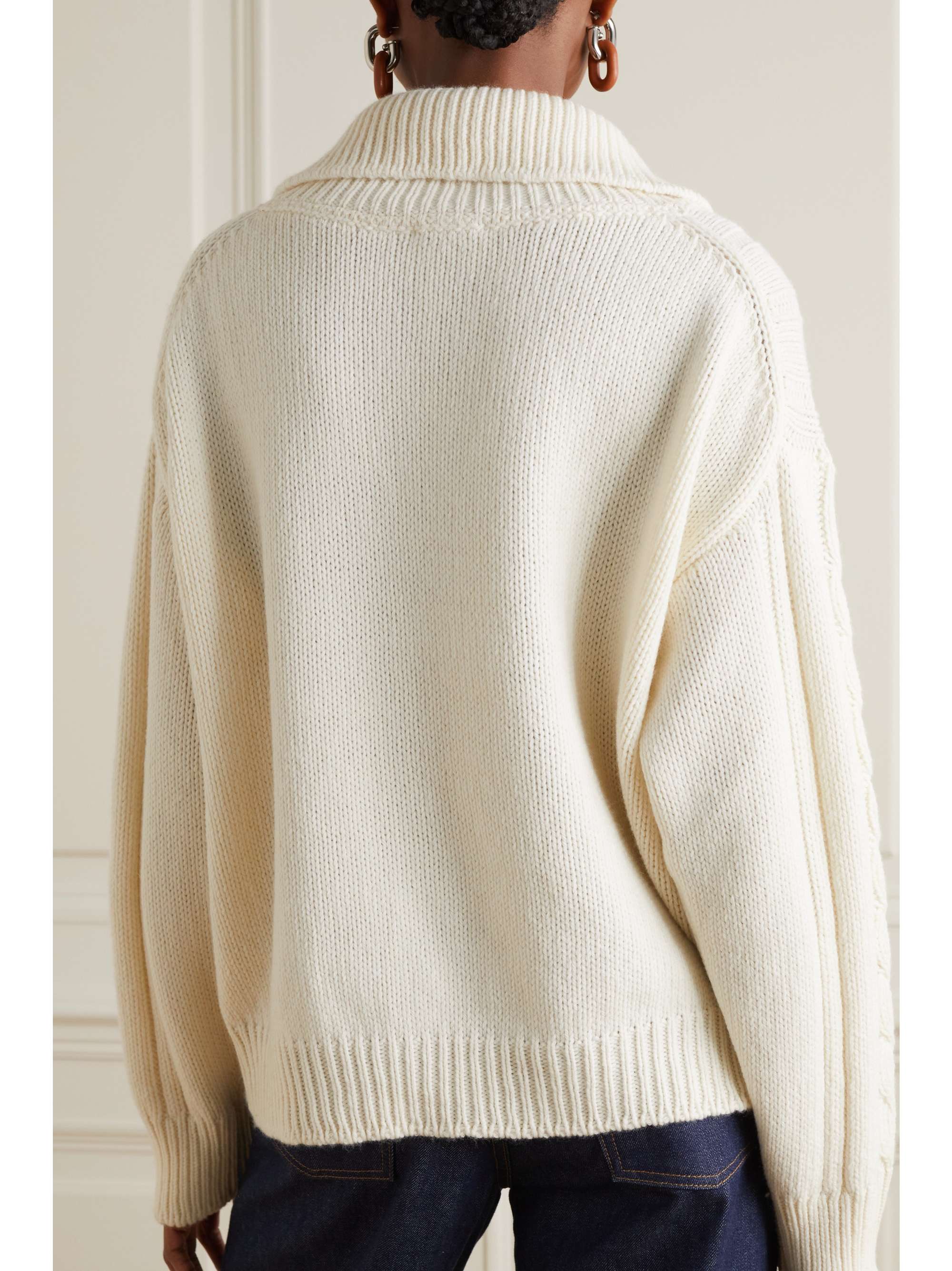 WE NORWEGIANS Highland Zopfstrickpullover aus einer Merinowoll-Kaschmirmischung