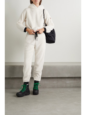 MONCLER GRENOBLE Cropped fleece hoodie