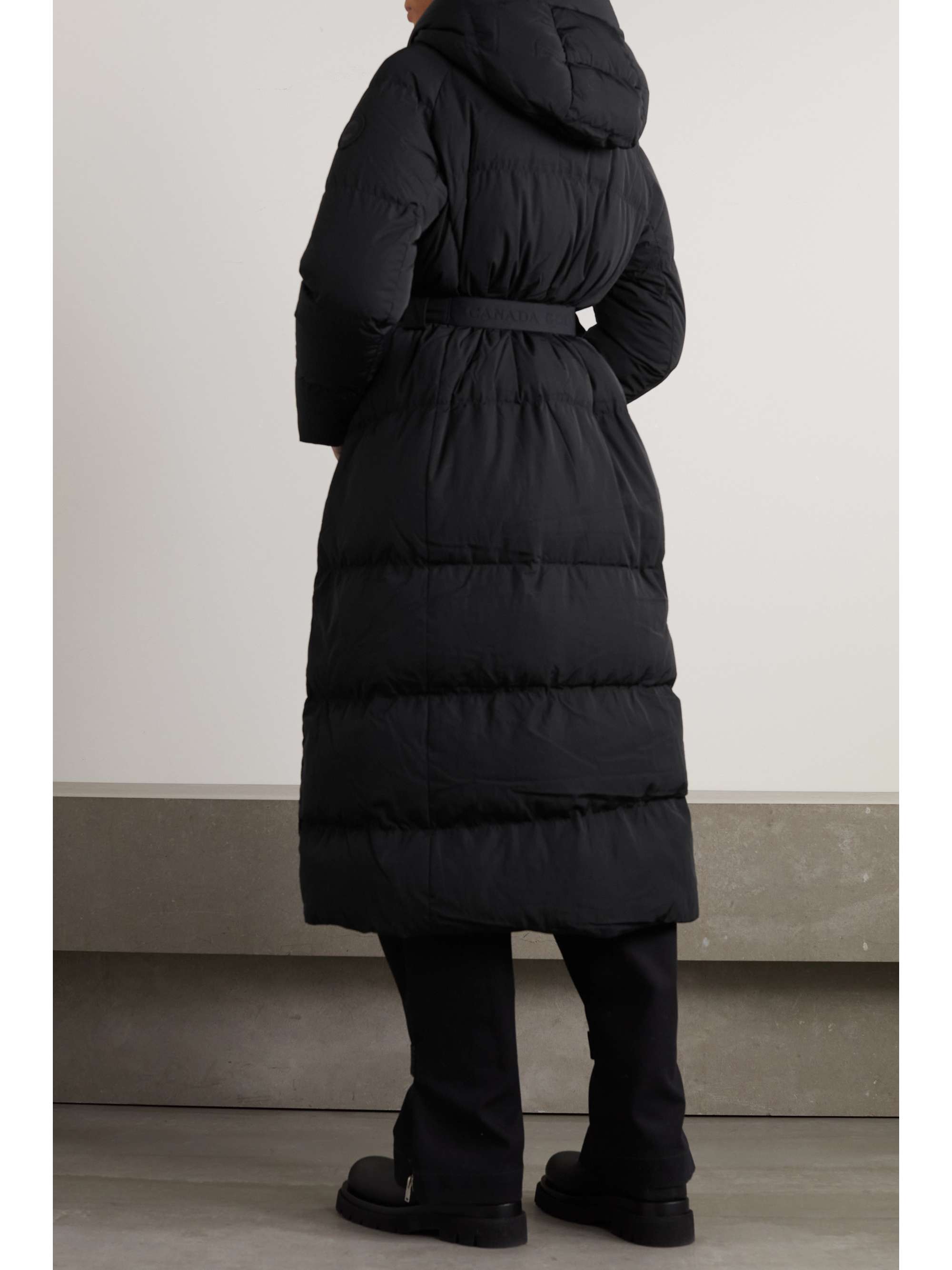 CANADA GOOSE Marlow hooded belted quilted Ventera down parka | NET-A-PORTER