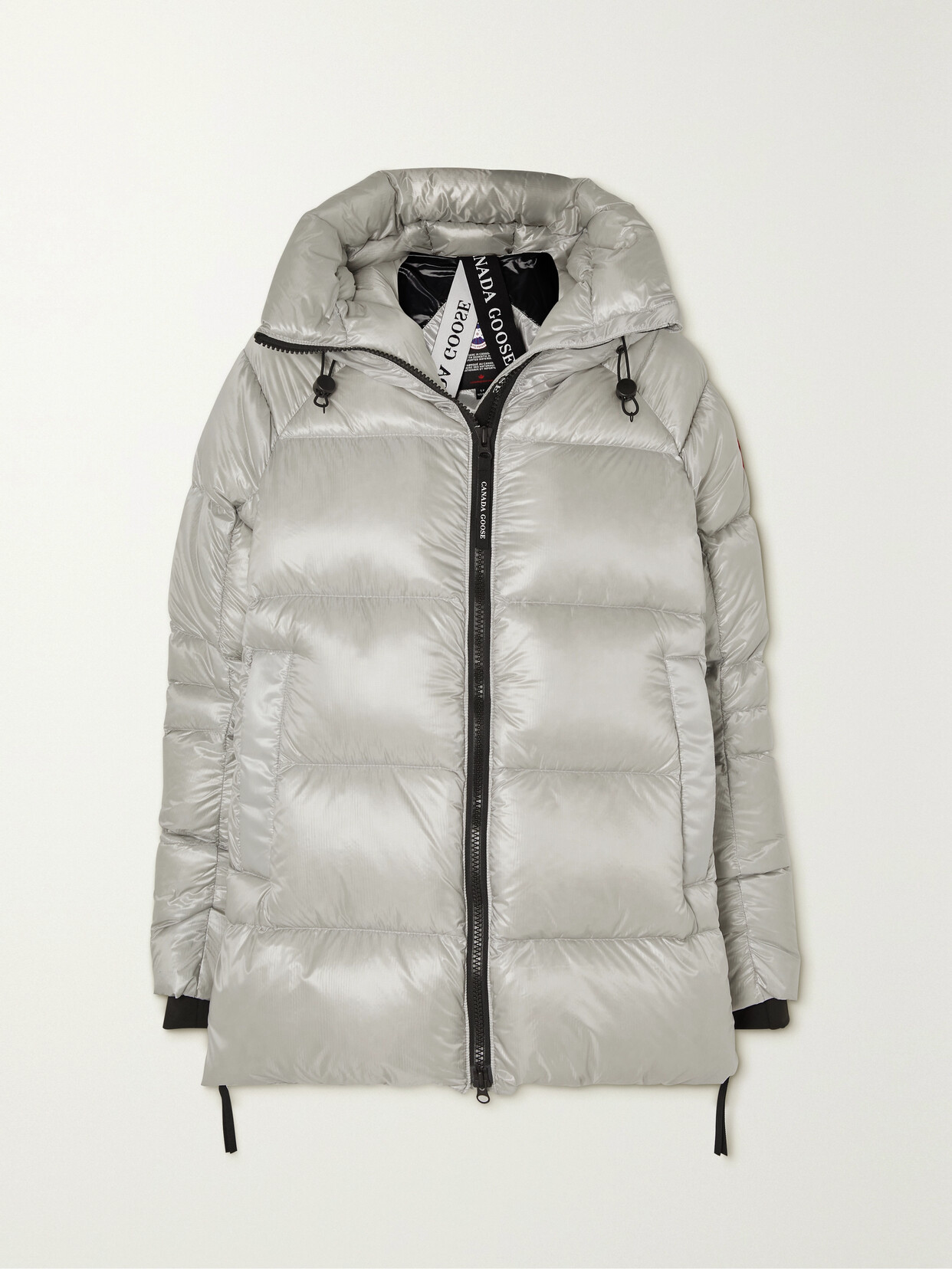 Canada Goose Cypress Hooded Quilted Recycled Shell Down Jacket - Silver