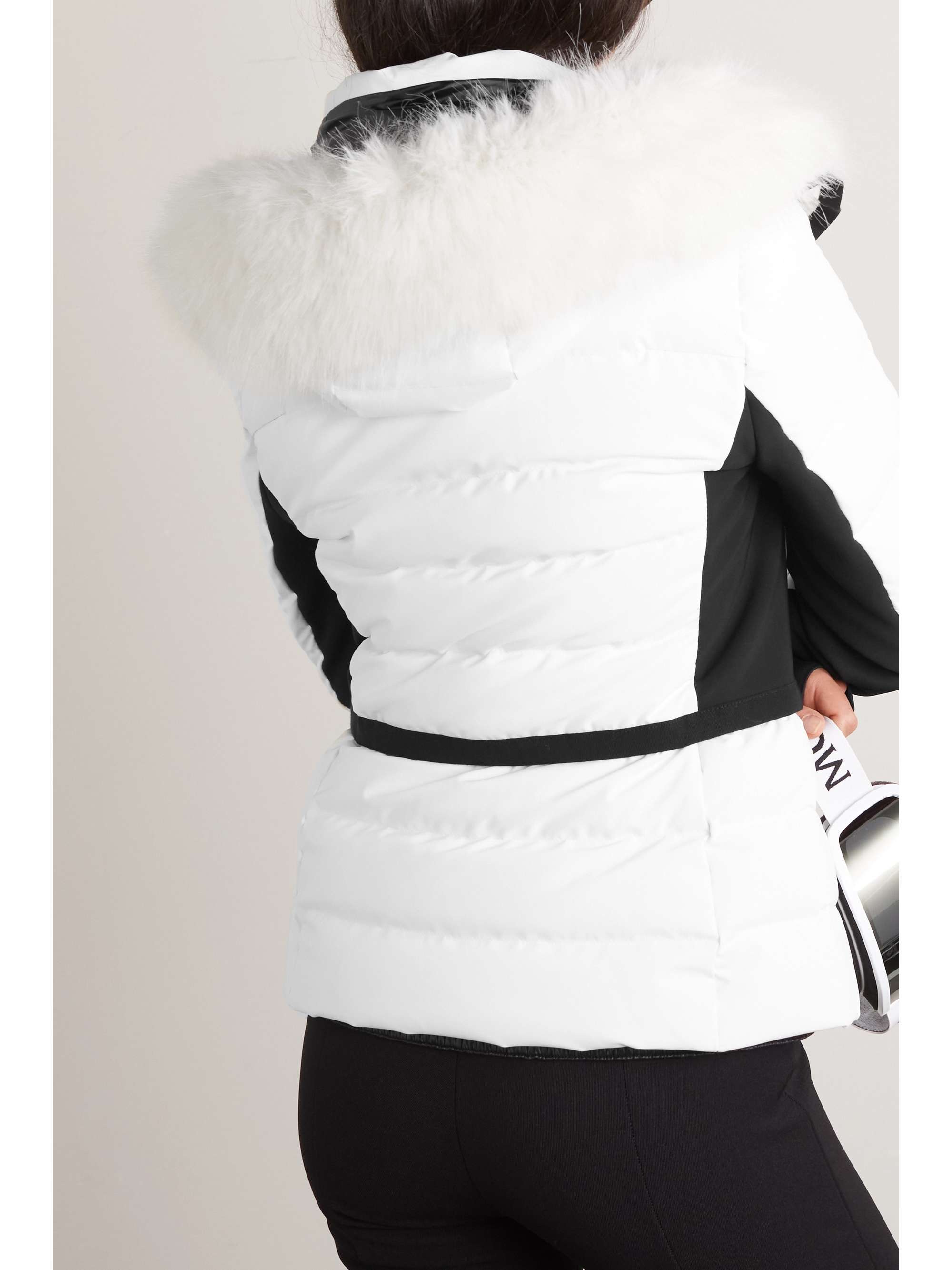 MONCLER GRENOBLE Lamoura hooded grosgrain-trimmed quilted down ski jacket