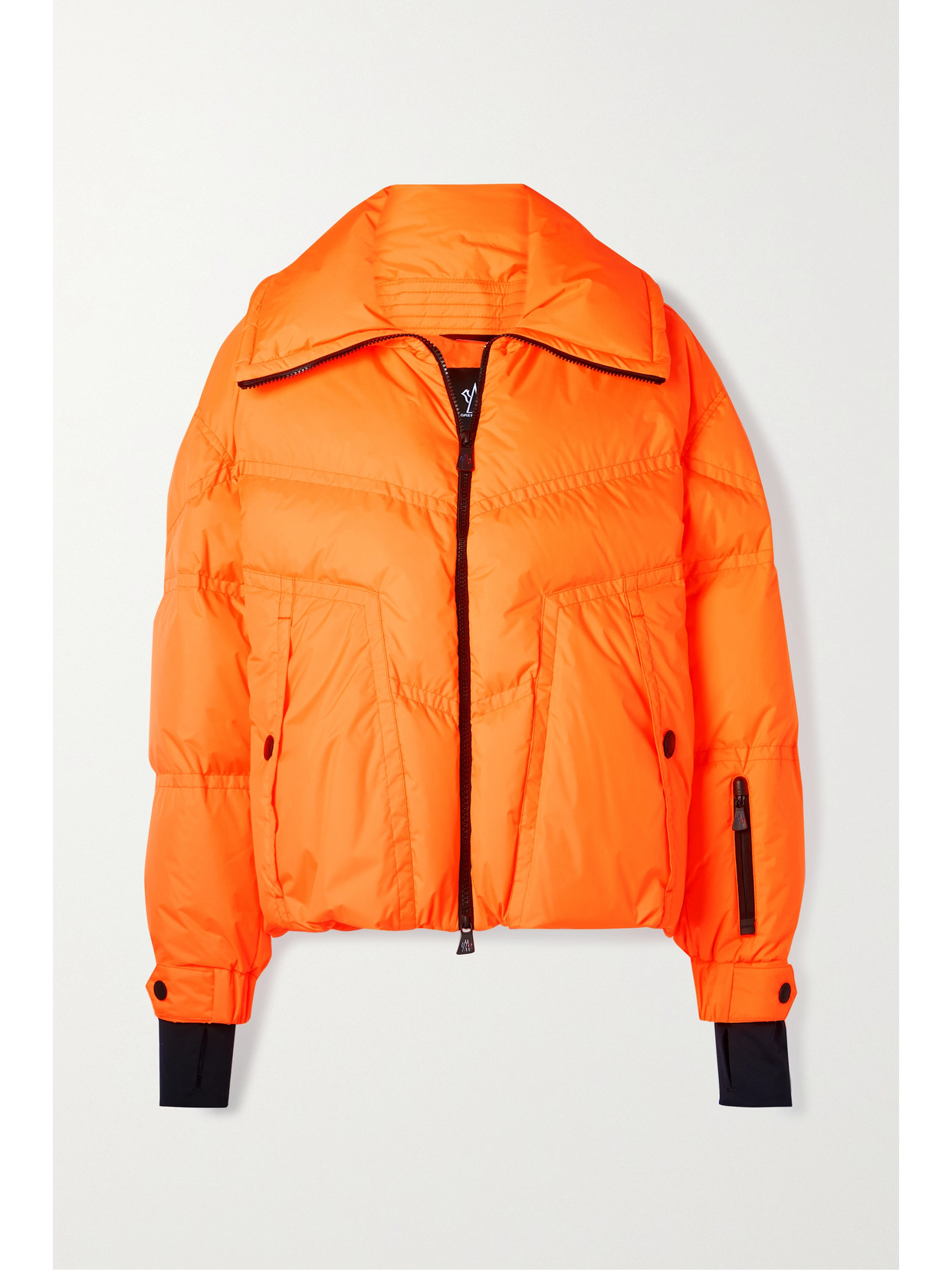 Moncler Grenoble - Cluses Quilted Neon Shell Down Jacket - Orange