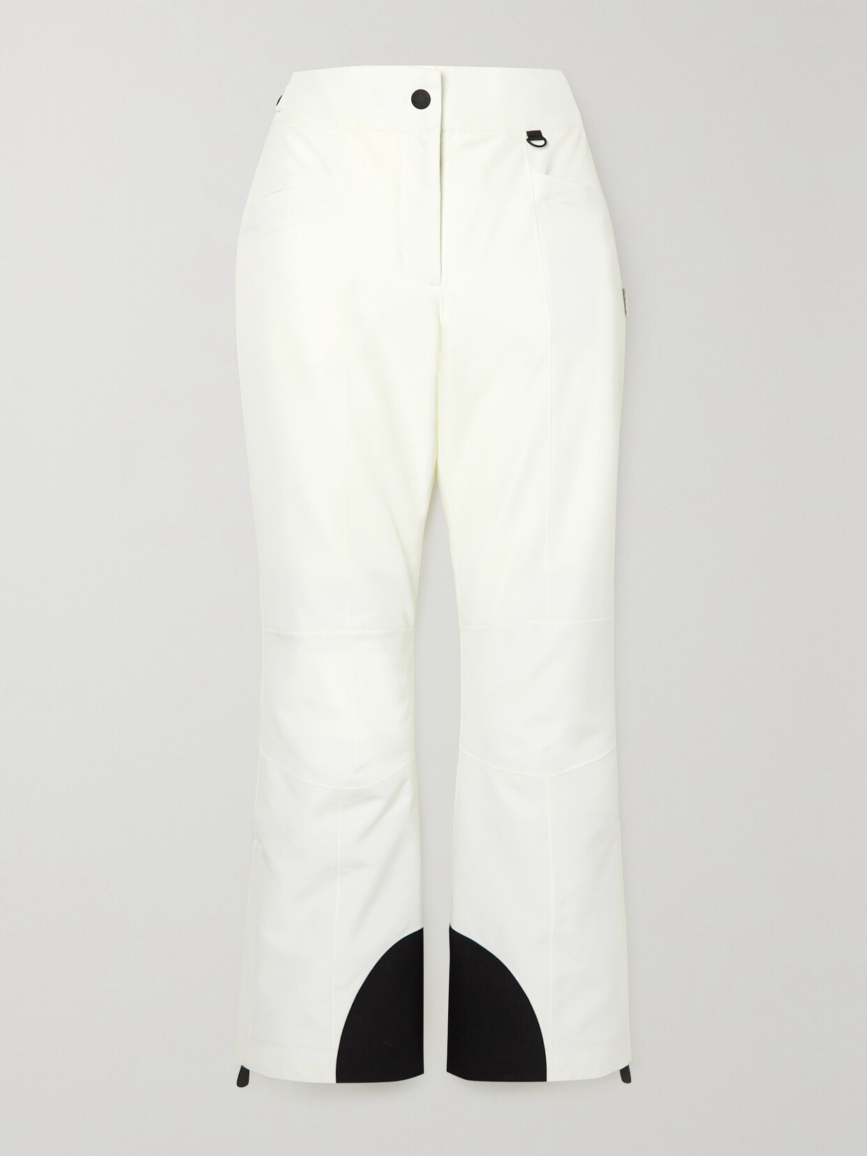 Shop Moncler Gore-tex Infinium High-rise Flared Ski Pants In White