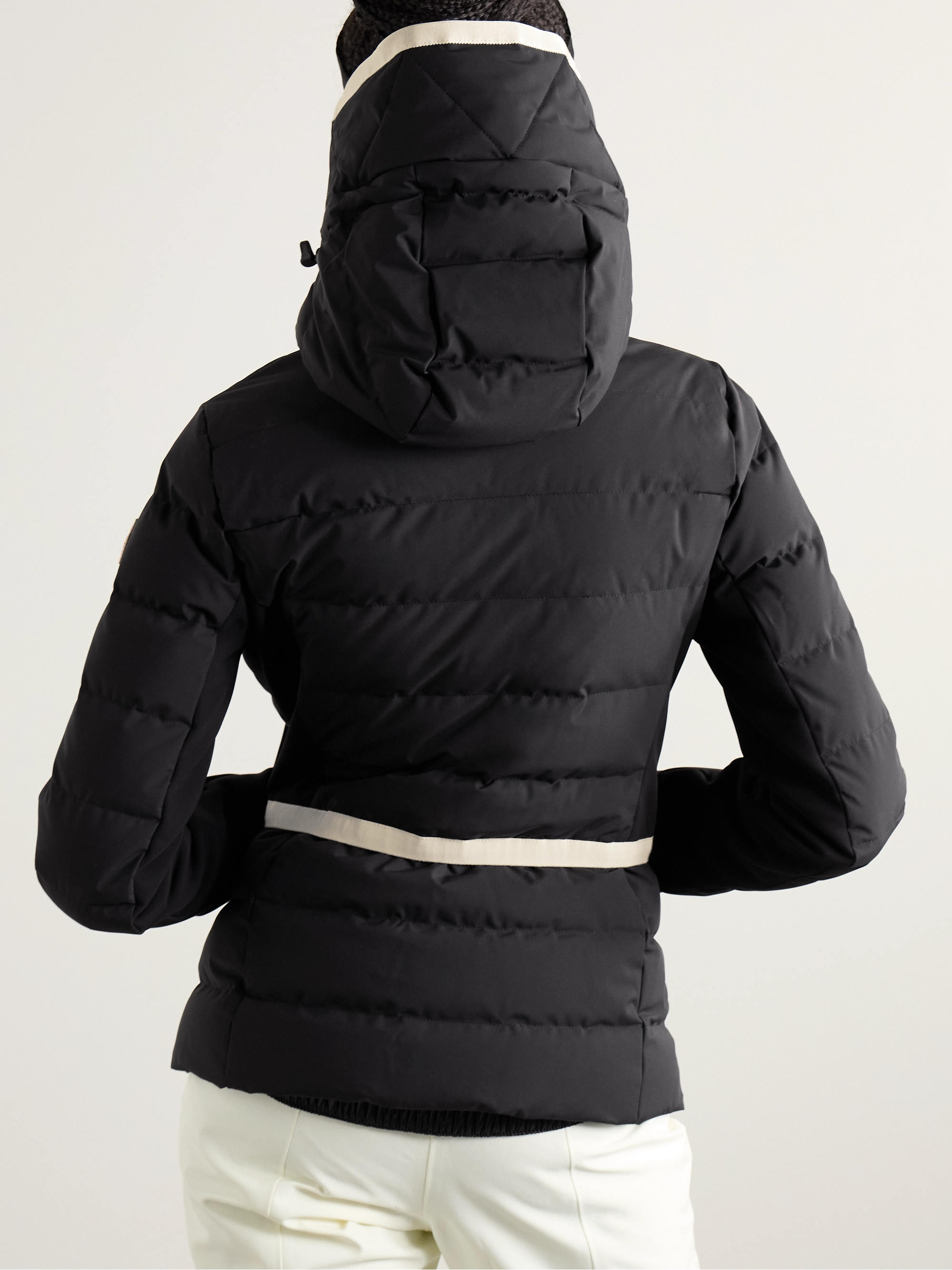 MONCLER GRENOBLE Lamoura hooded grosgrain-trimmed quilted down ski jacket thumbnail