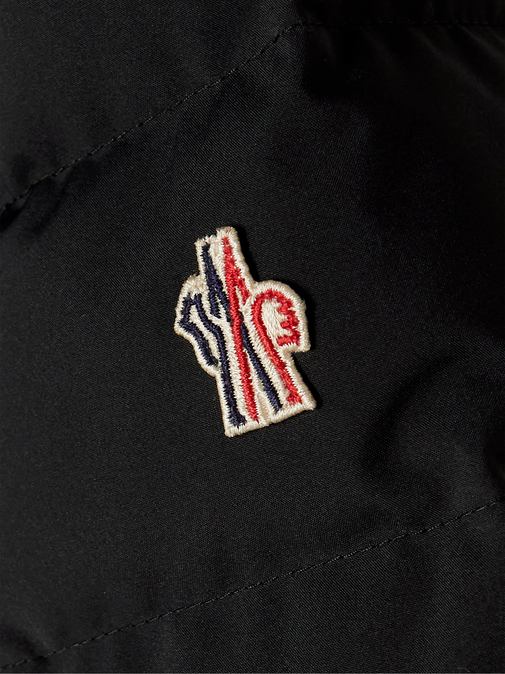 MONCLER GRENOBLE Lamoura hooded grosgrain-trimmed quilted down ski jacket thumbnail