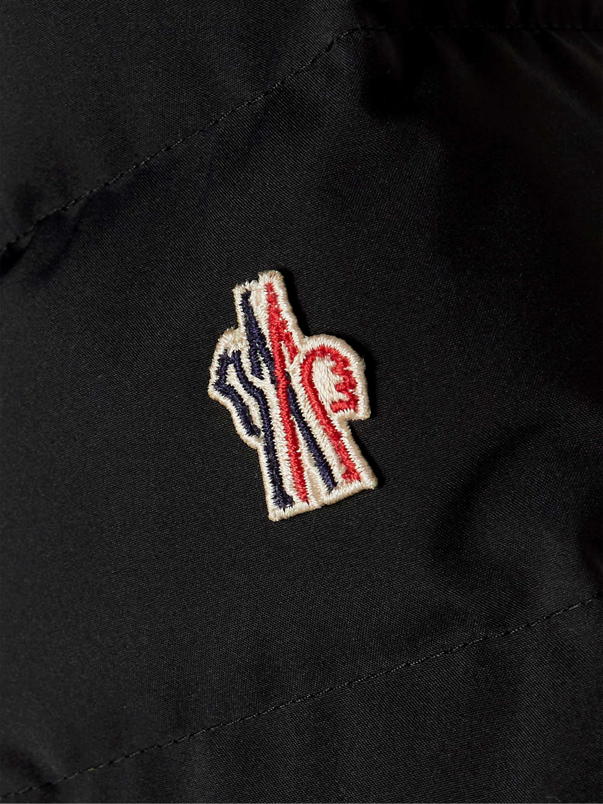MONCLER GRENOBLE Lamoura hooded grosgrain-trimmed quilted down ski jacket