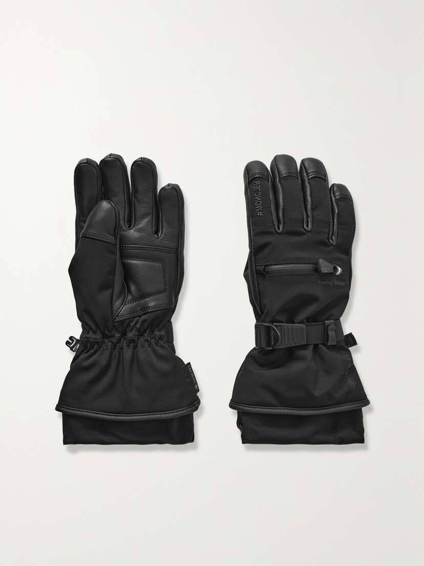 Moncler Grenoble Padded Stretch-shell And eather Ski Gloves