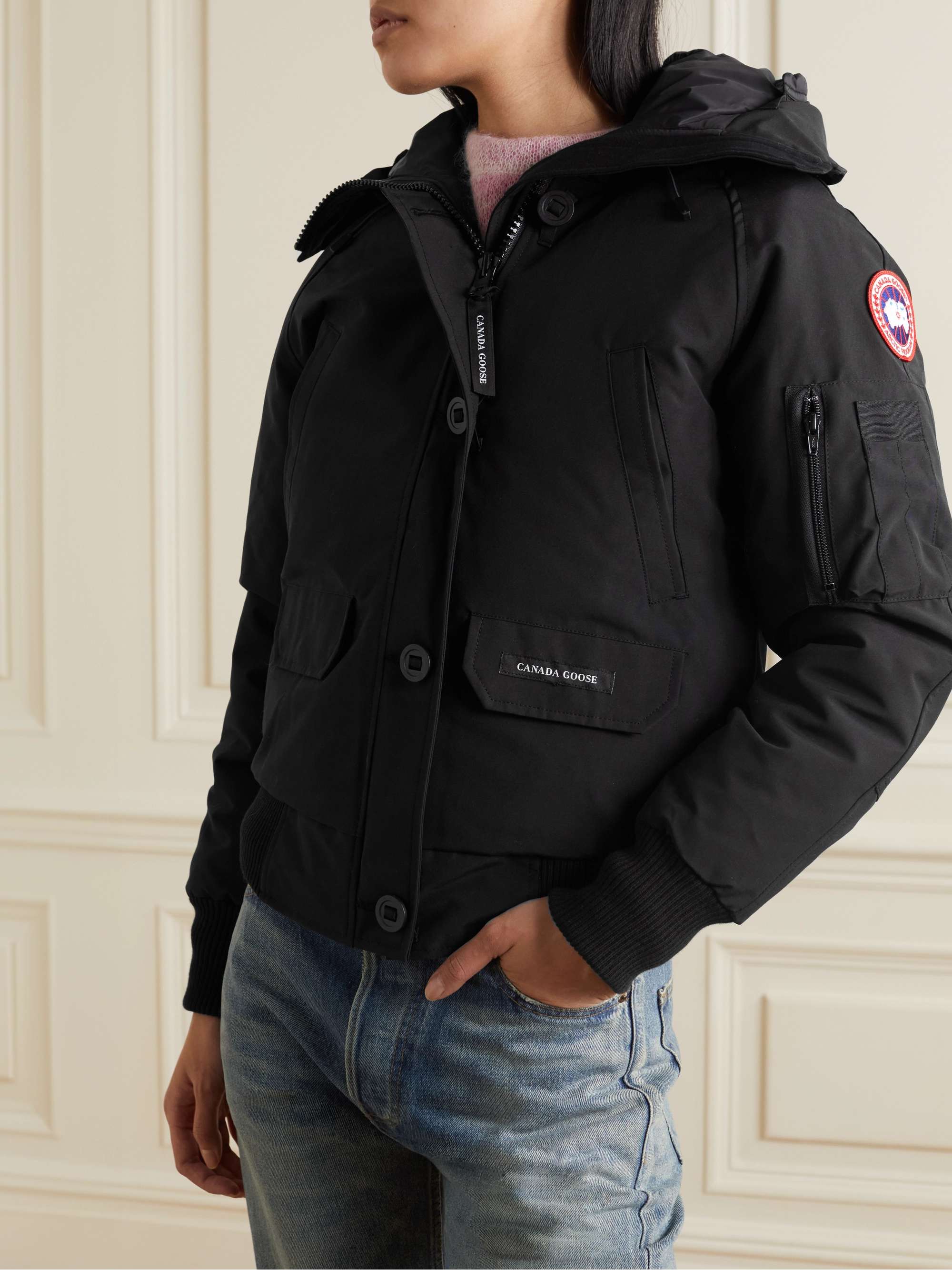 CANADA GOOSE Chilliwack hooded shell down bomber jacket