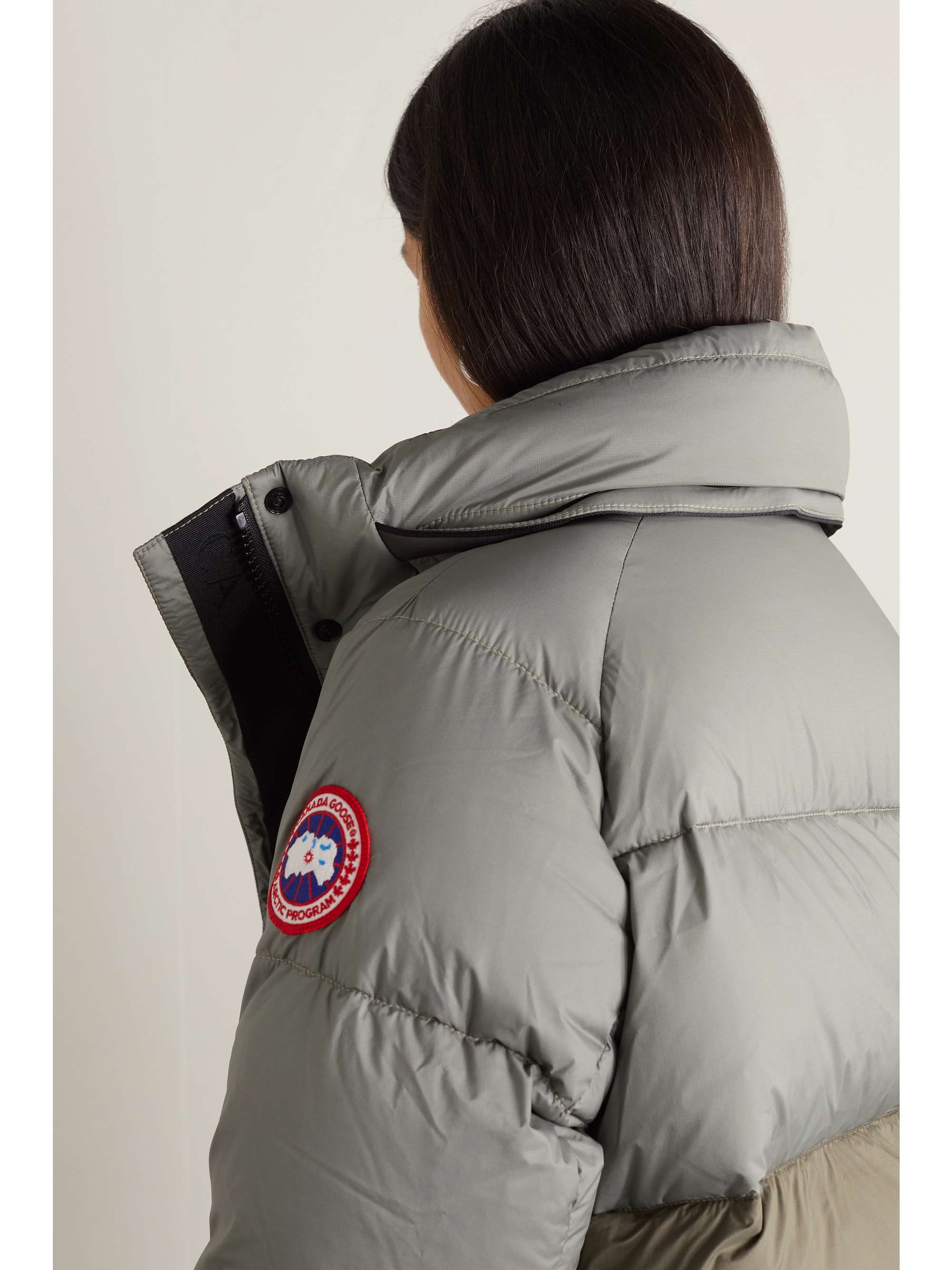 CANADA GOOSE Junction hooded quilted two-tone shell down jacket