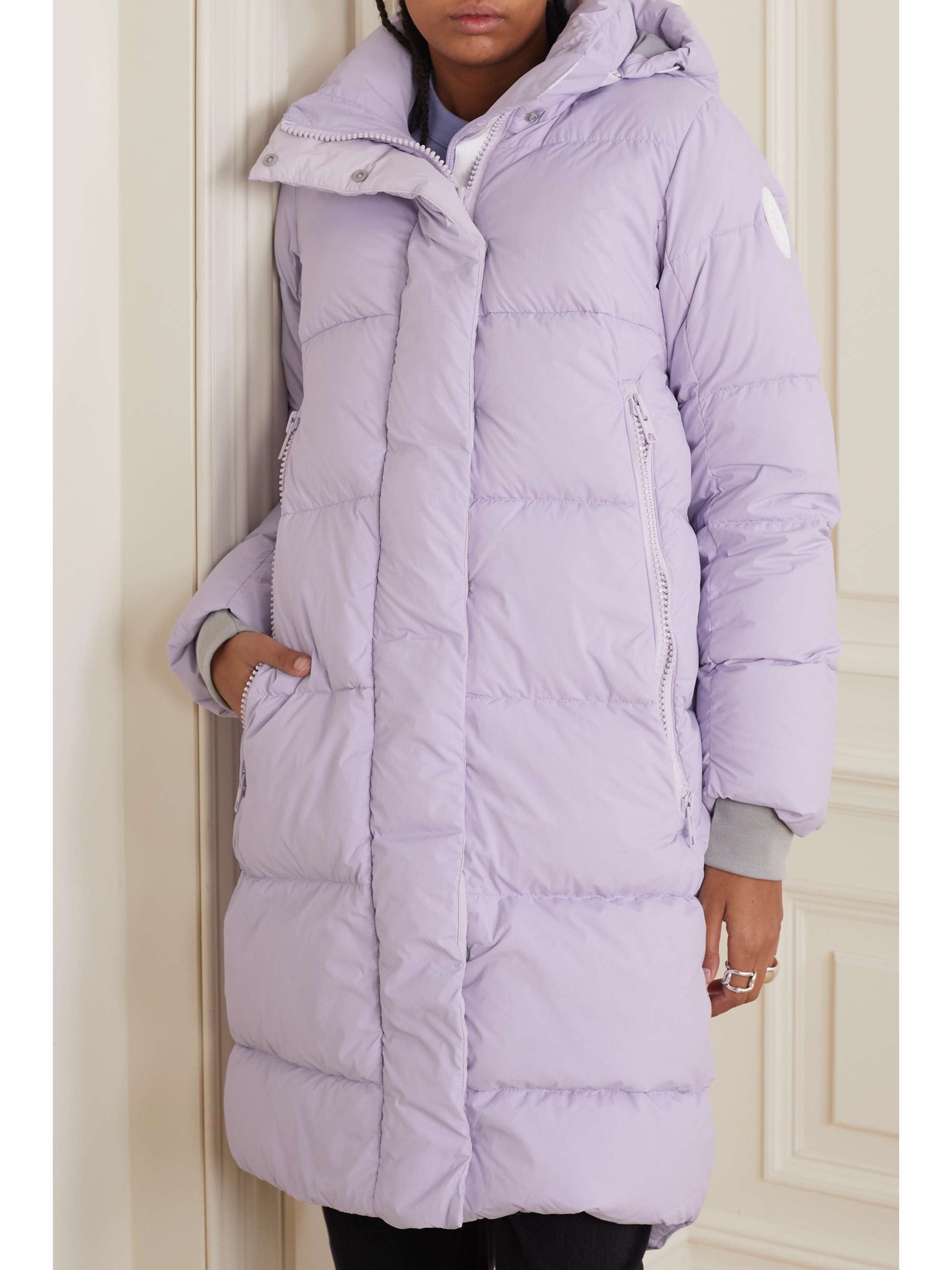 CANADA GOOSE Byward hooded grosgrain-trimmed quilted shell down parka
