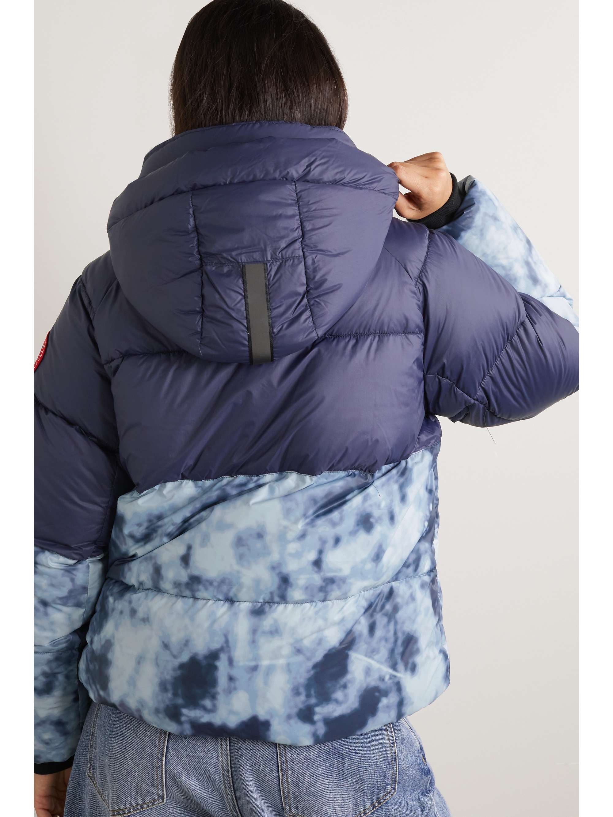 CANADA GOOSE Junction hooded quilted two-tone shell down jacket