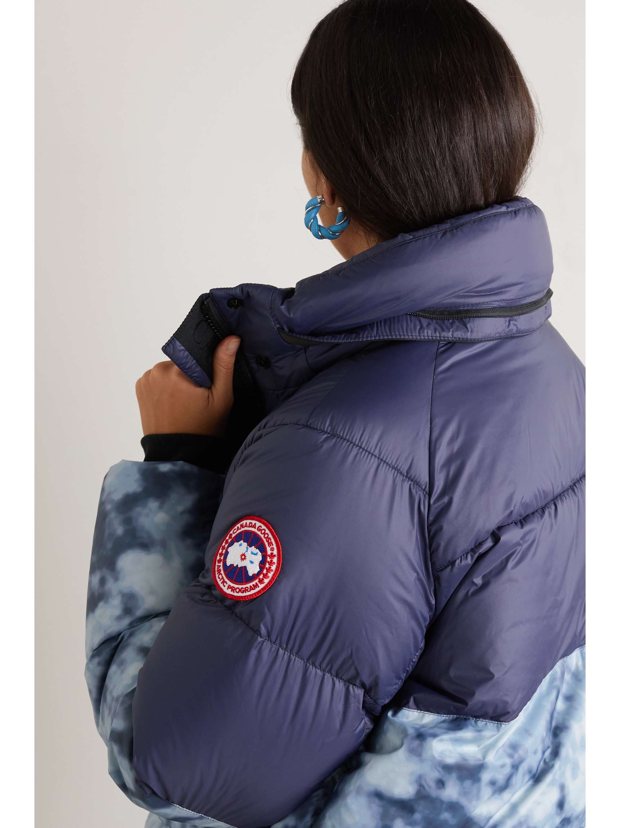 CANADA GOOSE Junction hooded quilted two-tone shell down jacket