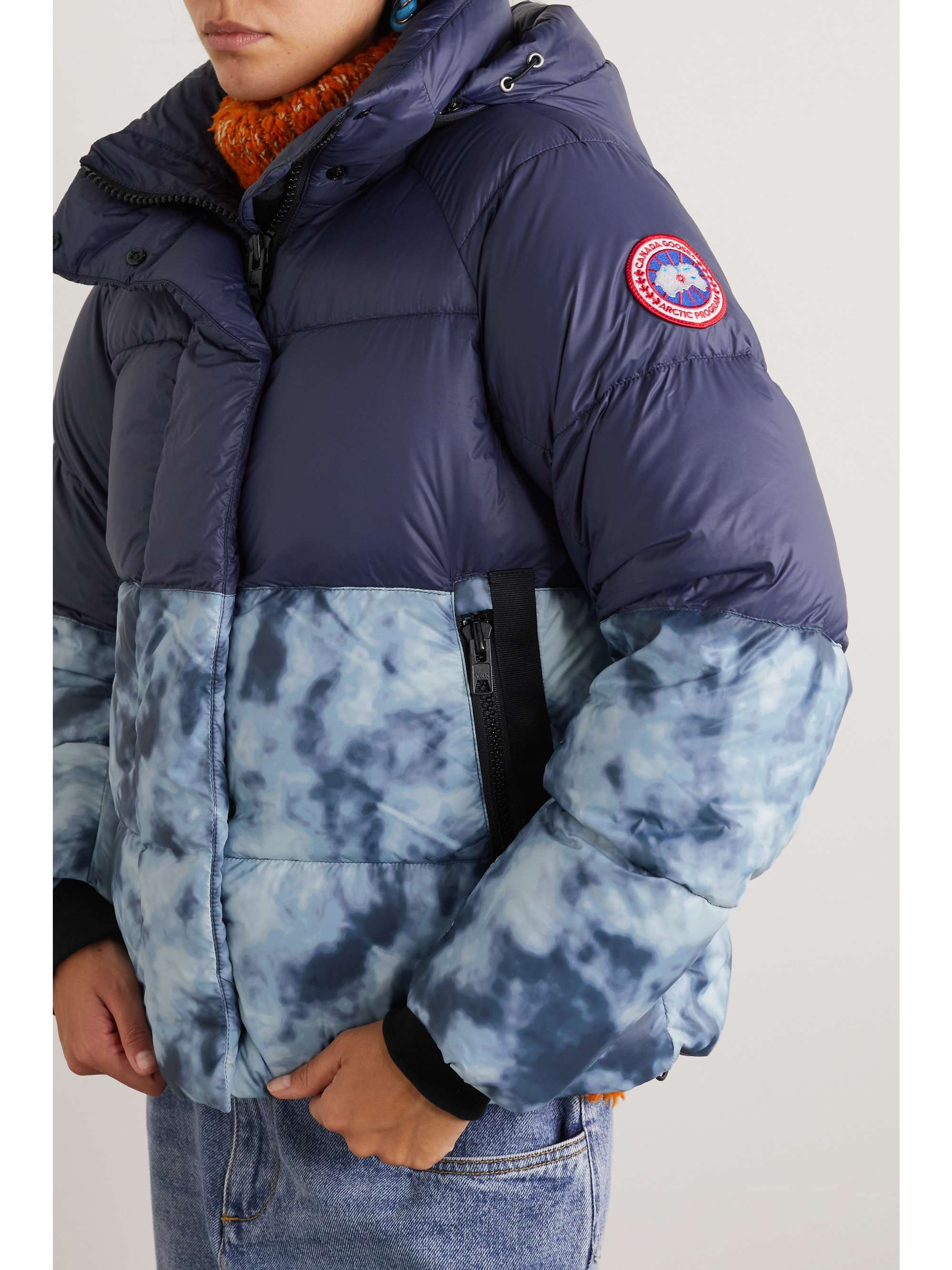 CANADA GOOSE Junction hooded quilted two-tone shell down jacket