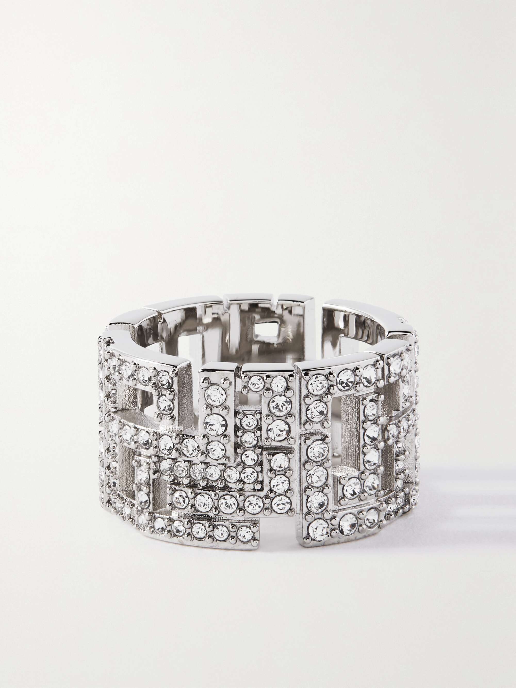 net-a-porter.com | Goldie silver-tone crystal ring