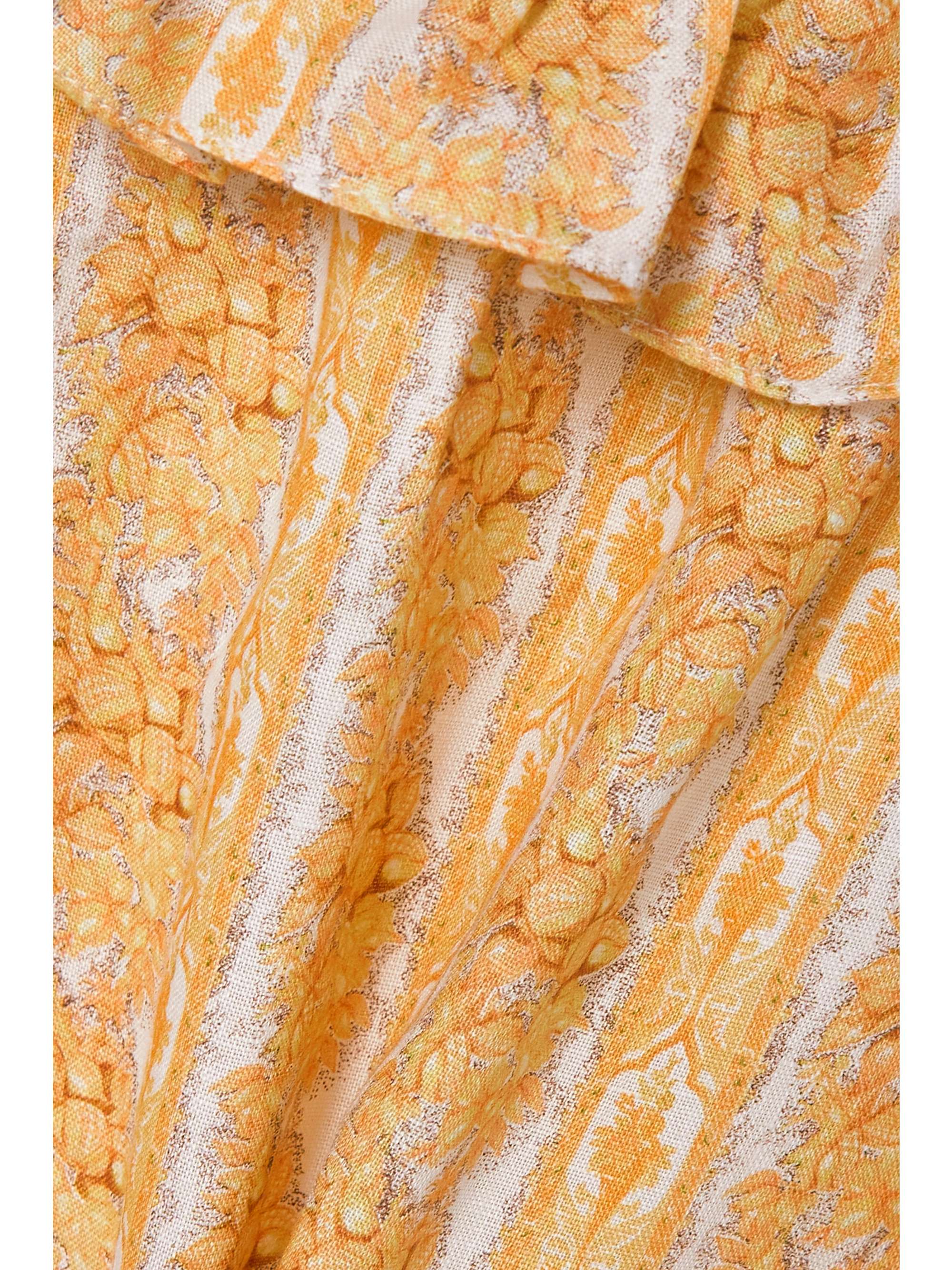 LUG VON SIGA Leticia ruffled printed linen mini dress