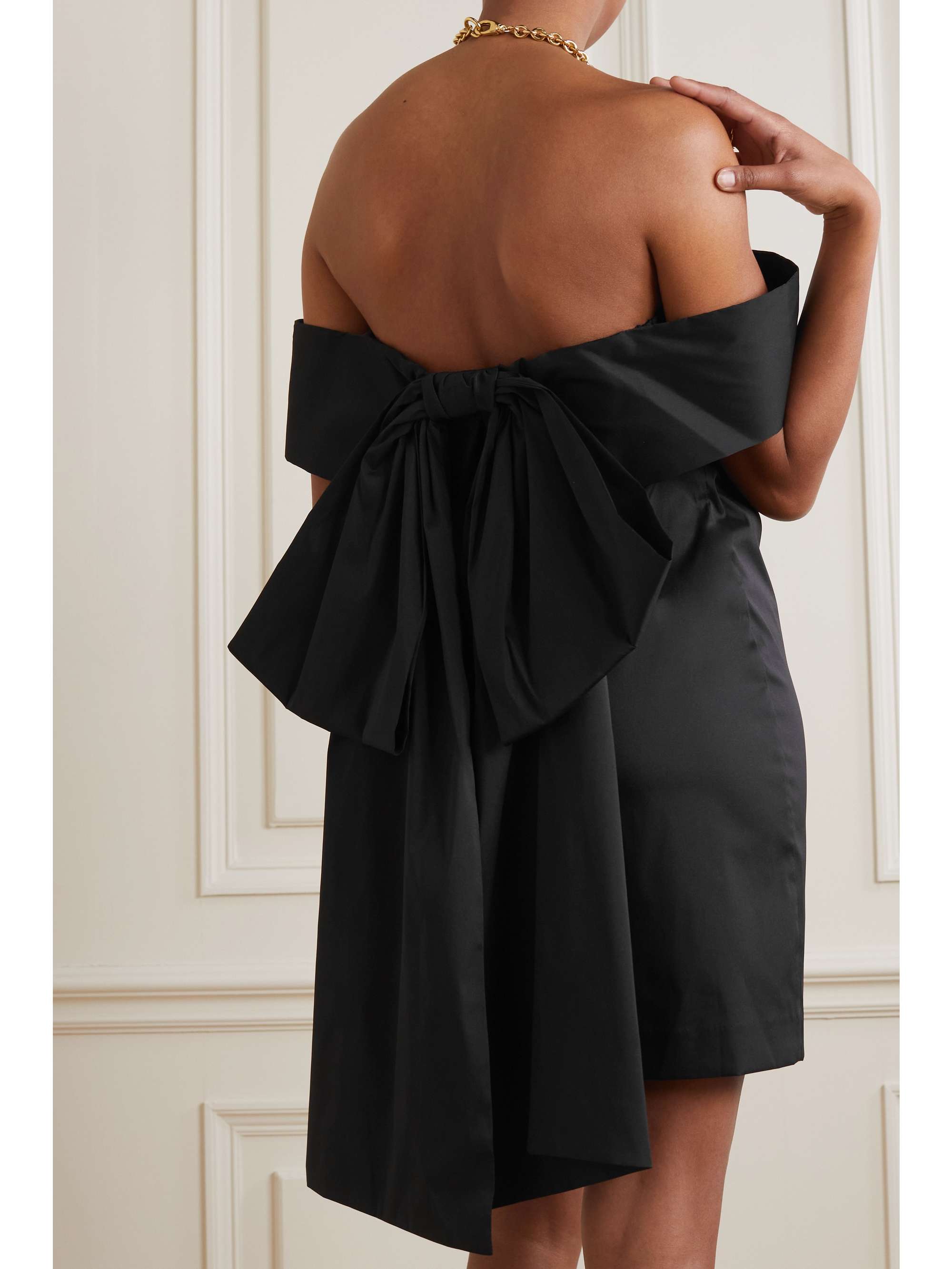 BERNADETTE Sacha off-the-shoulder taffeta mini dress