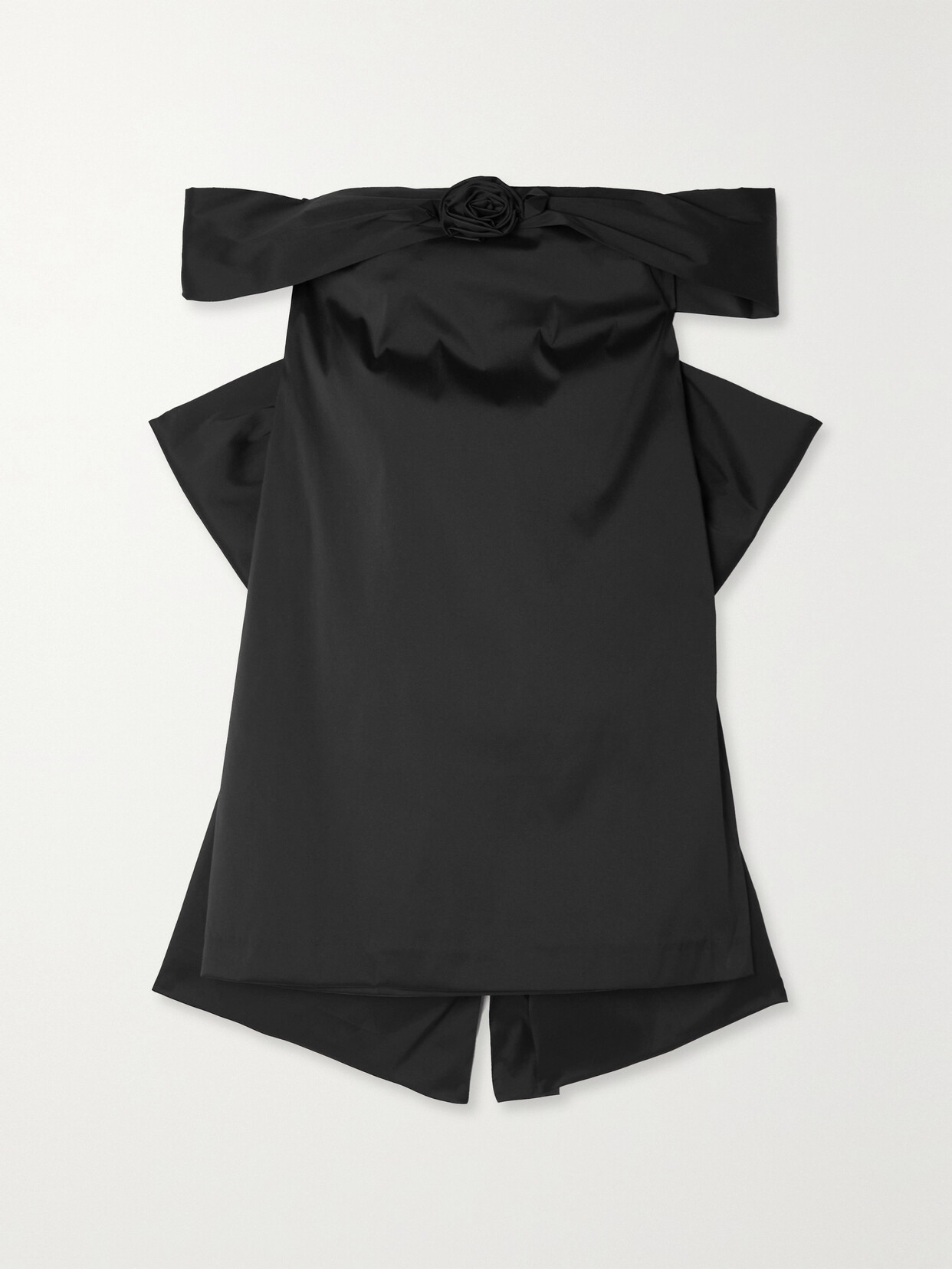 BERNADETTE Sacha Off-the-shoulder Taffeta Mini Dress - Black