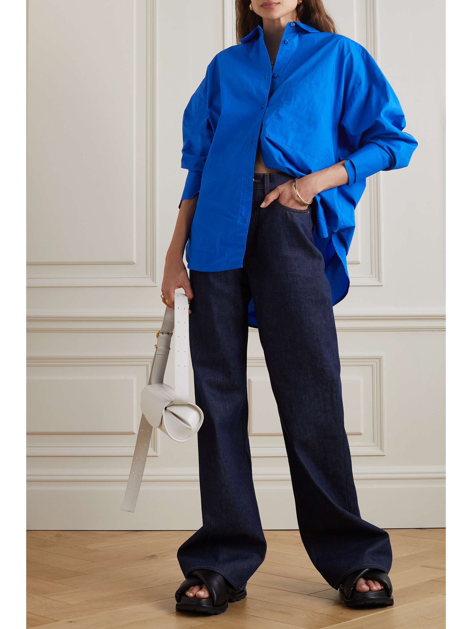 BY MALENE BIRGER Derris oversized organic cotton-poplin shirt