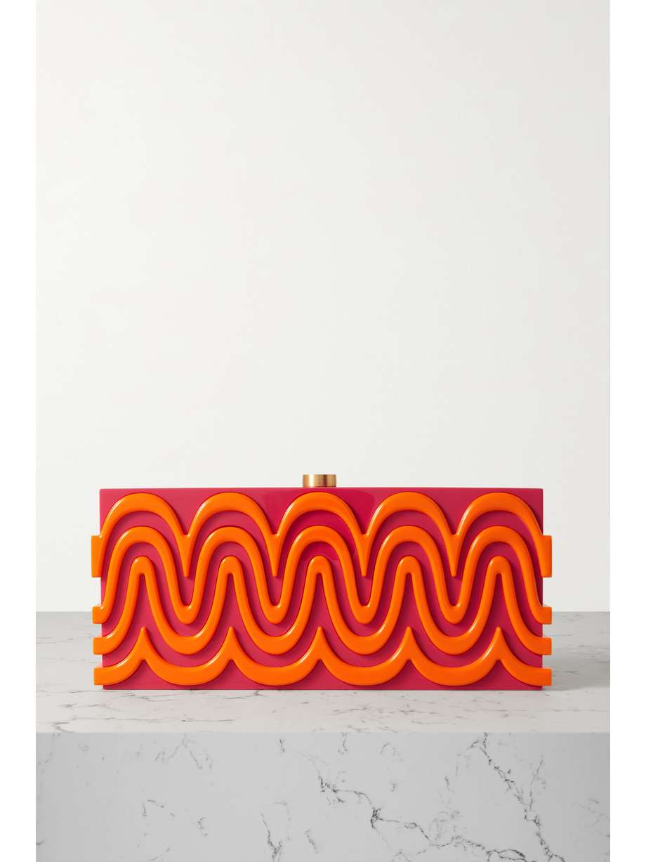 net-a-porter.com | Yaro two-tone acrylic clutch